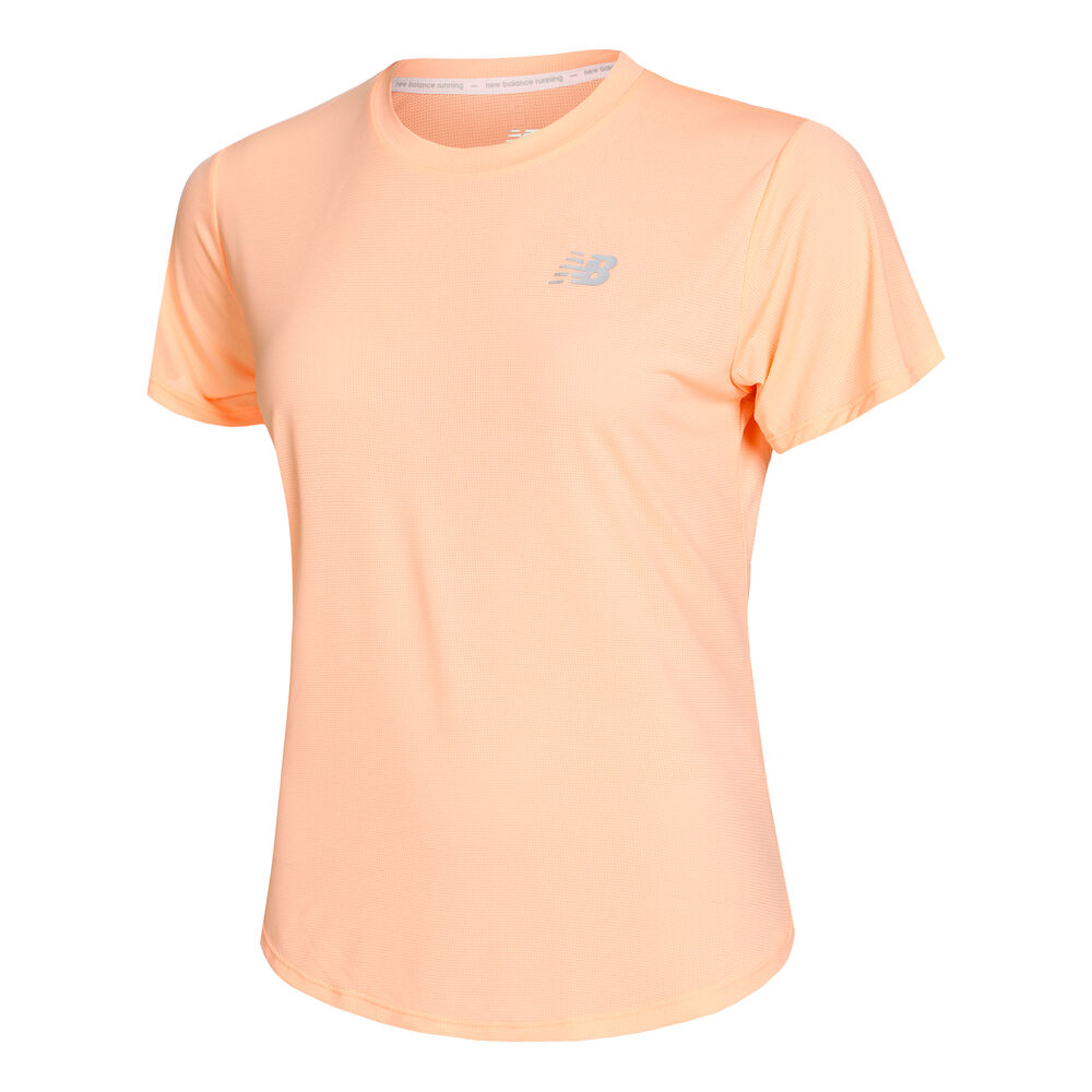 New Balance Accelerate Top Laufshirt Women - Orange, Size M