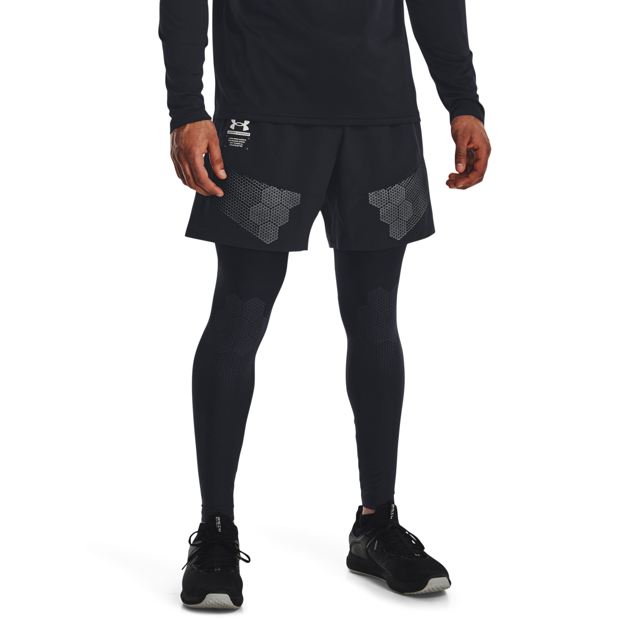 Under armour sales shorts with leggings