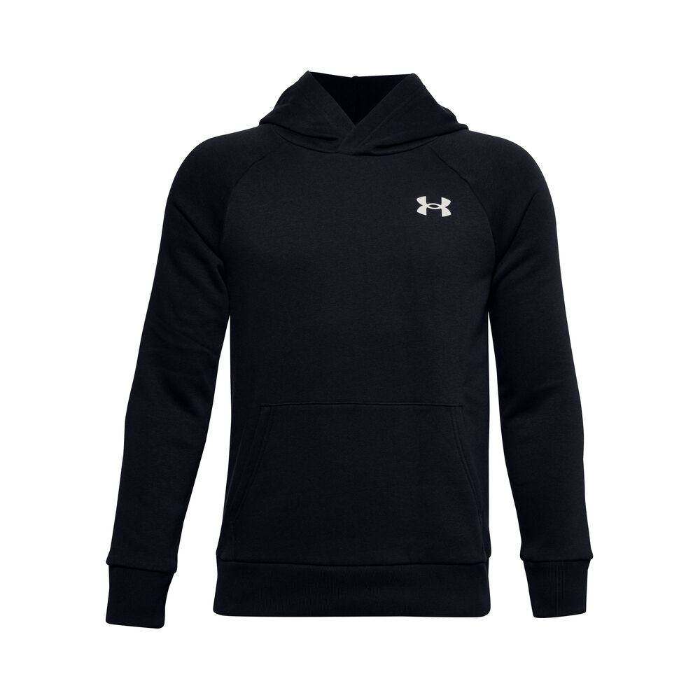 under armour rival hoody boys - black, white, size xs