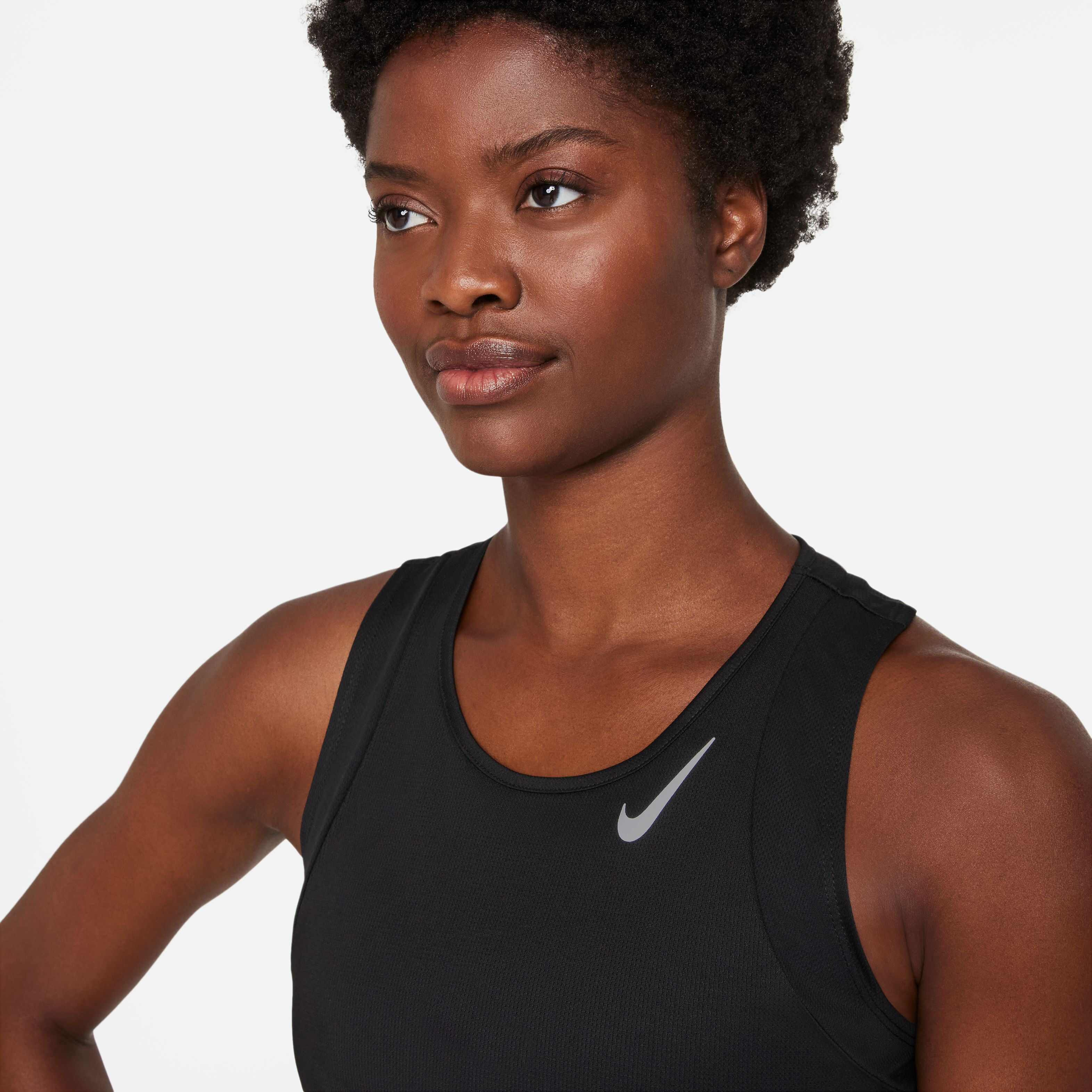 Buy Nike Dri Fit Fast Crop Tank Top Women Black online Running