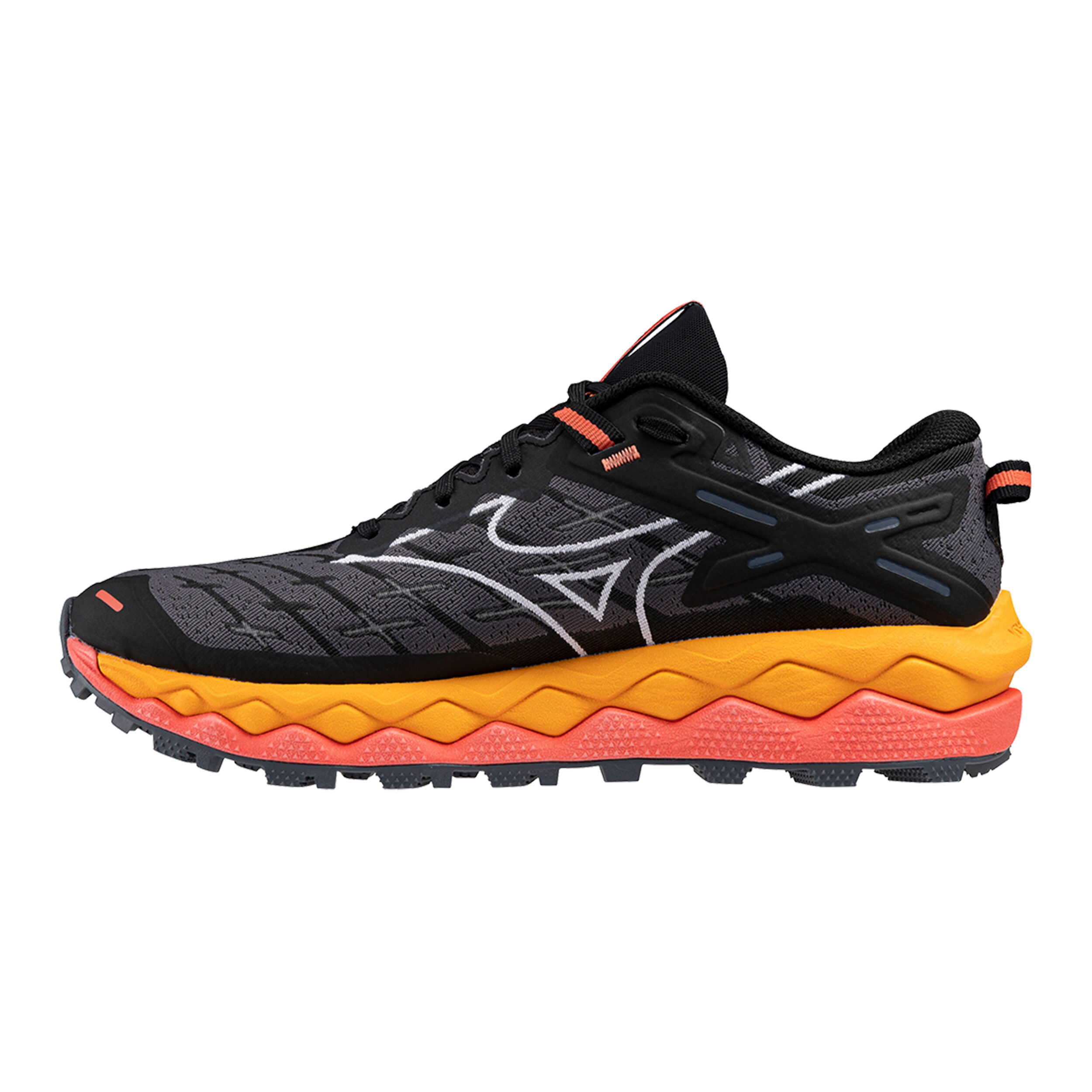 Wave Mujin 10 Trail Running Shoe Women Black Orange
