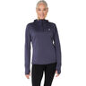 Road Winter Running Shirt Women-Blue Grey
