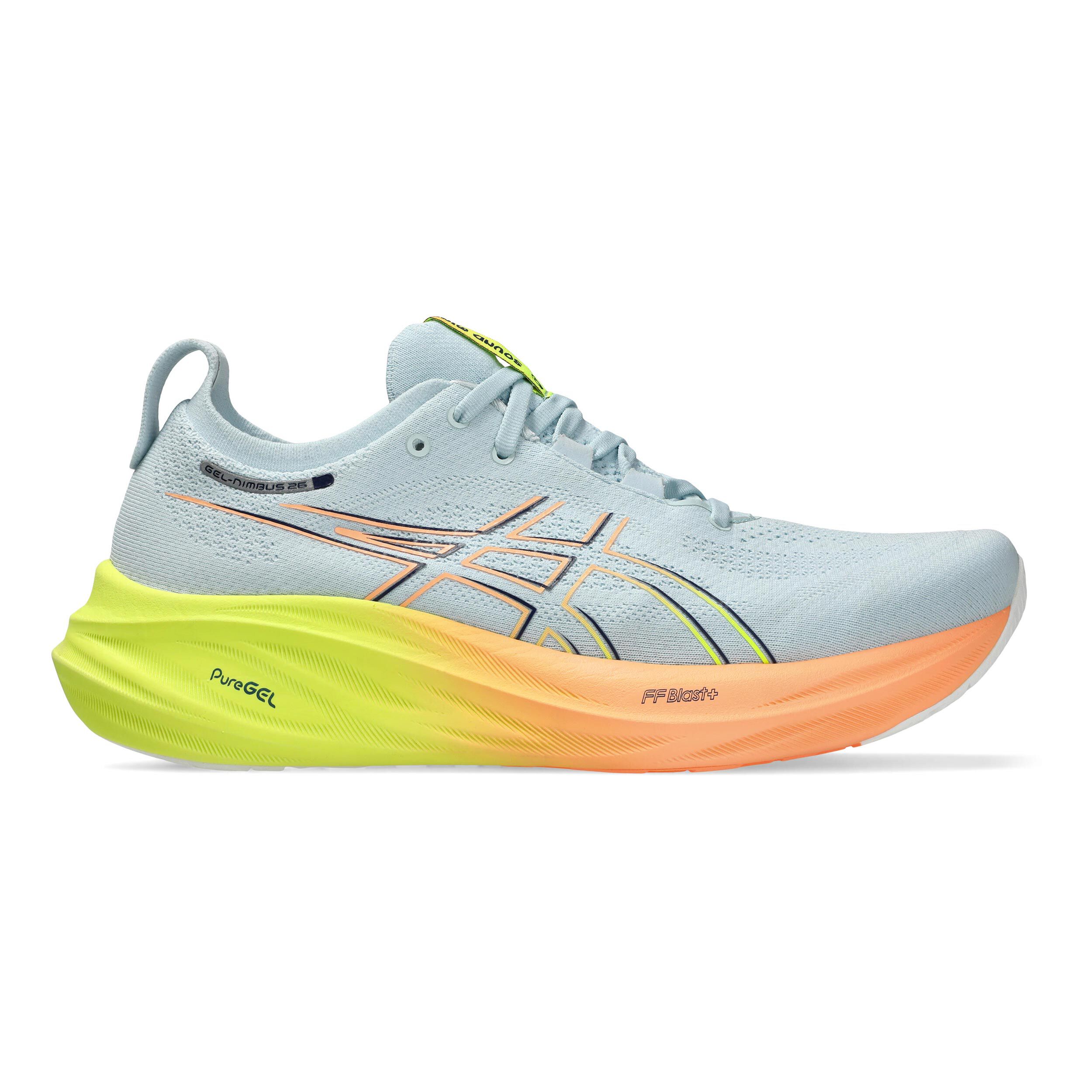 Buy ASICS Gel Nimbus 26 Paris Neutral Running Shoe Men Grey Orange online Running Point UK
