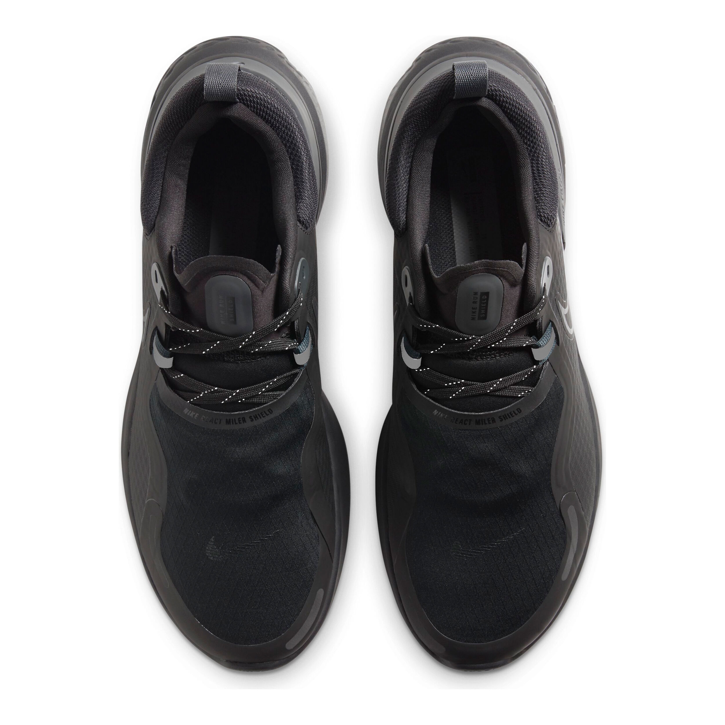 Buy Nike Miler React Shield Neutral Running Shoe Men Black Anthracite in size 45 online Running Point UK