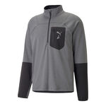 Puma Clothing Puma Seasons Raincell Half-Zip Running Top Men-Grey,Black