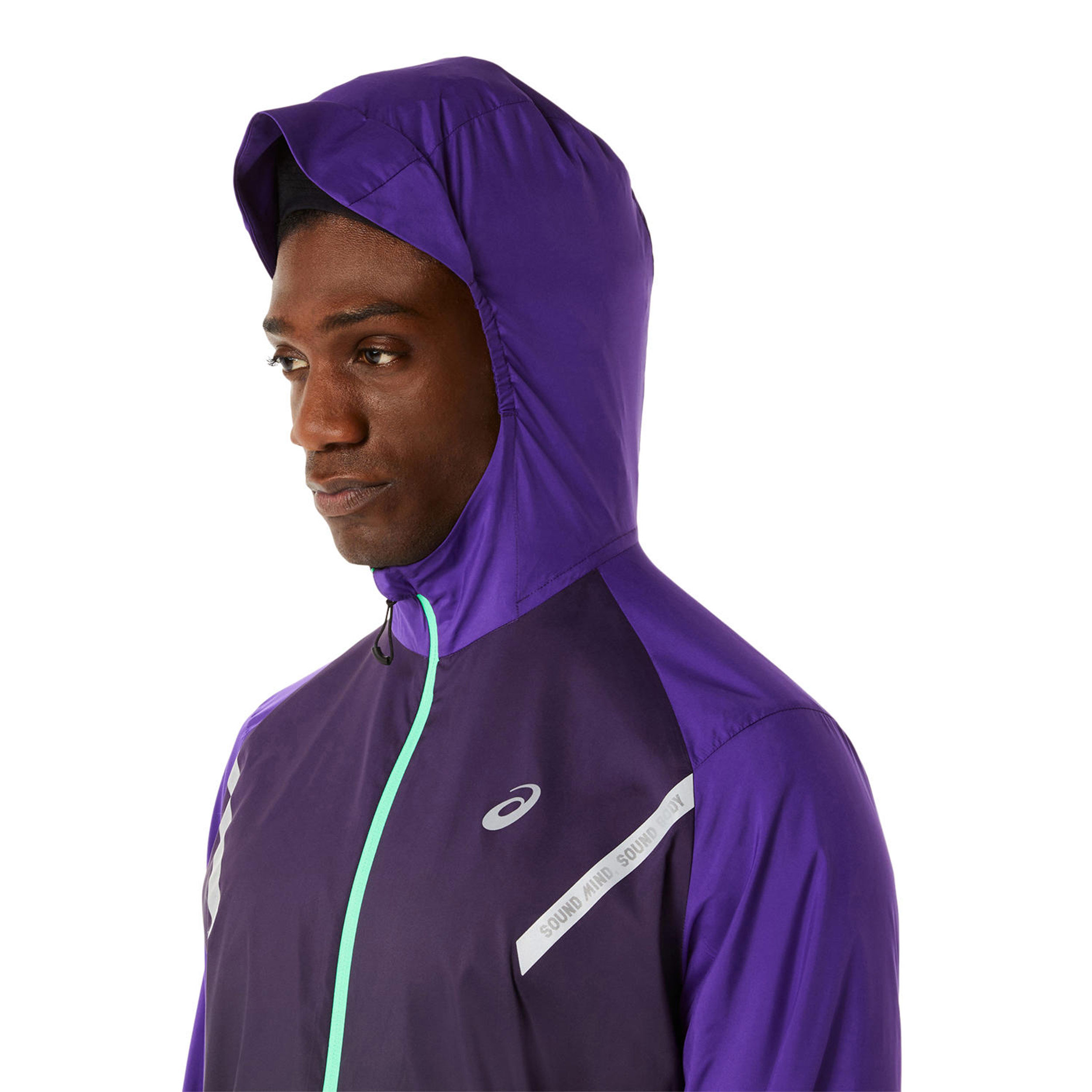 Buy ASICS Lite Show Running Jacket Men Violet Black online Running Point UK