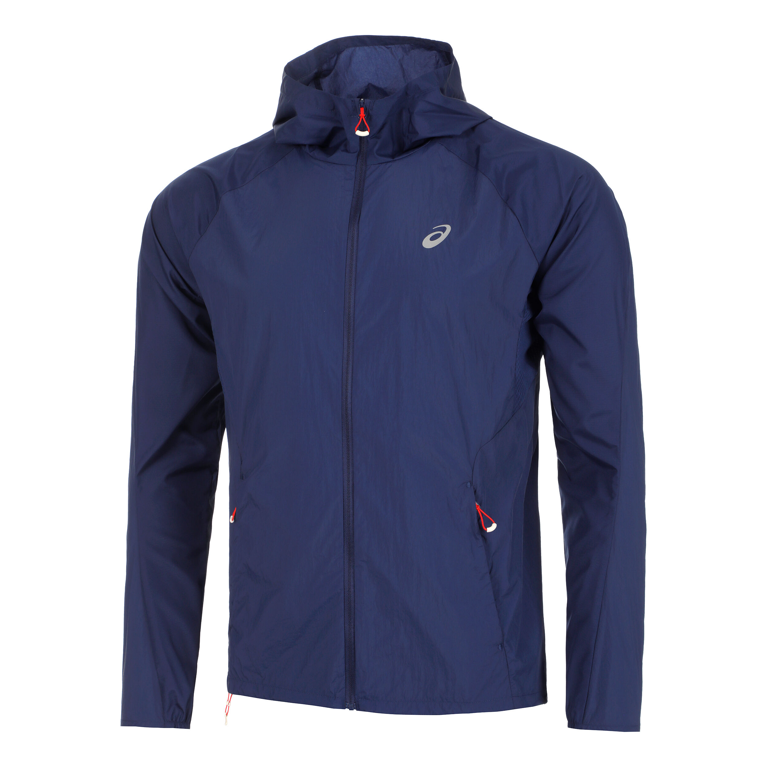 Buy ASICS Road Packable Running Jacket Men Dark Blue in size S online Running Point UK