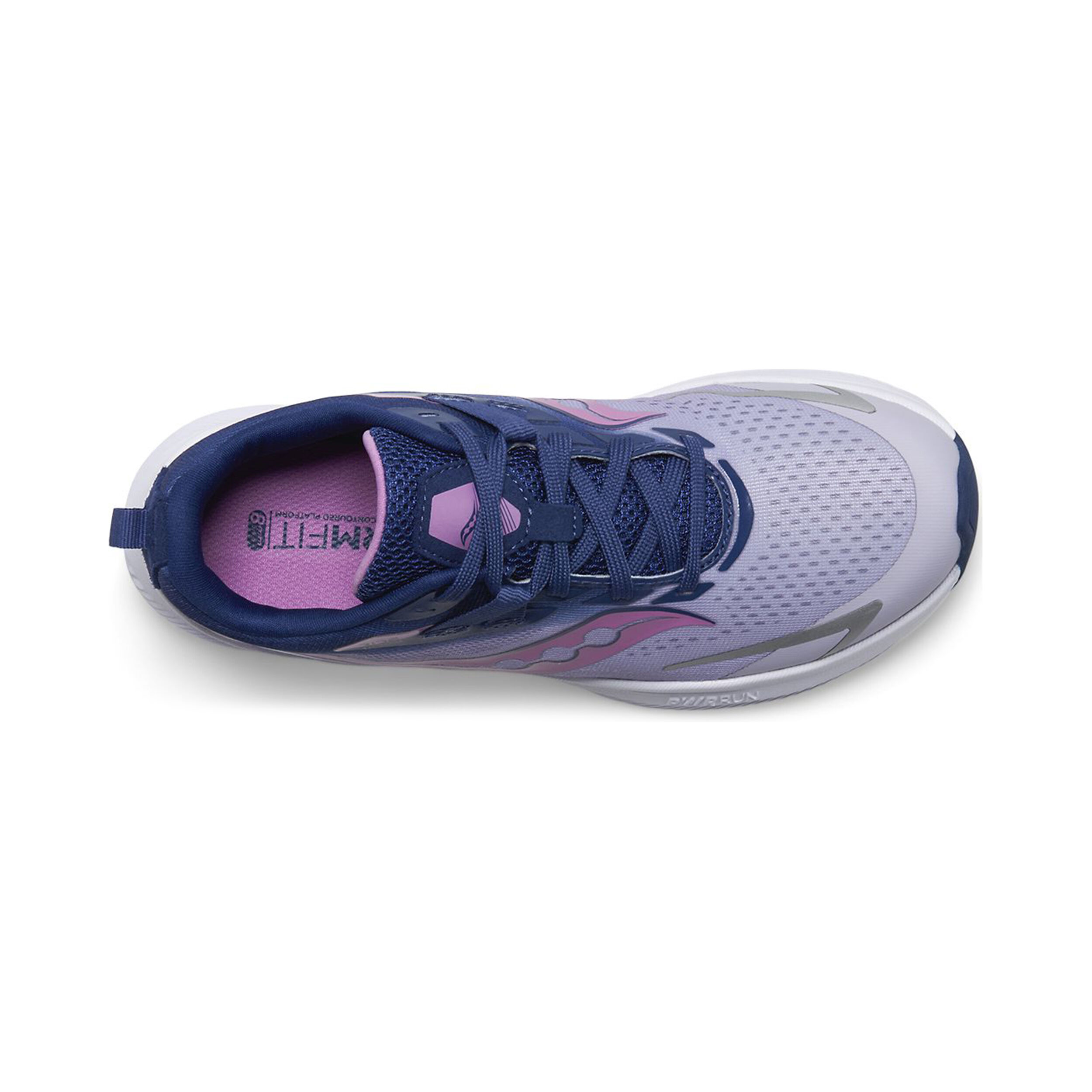 Buy Saucony Ride 15 Neutral Running Shoe Kids Lilac Blue online Running Point UK
