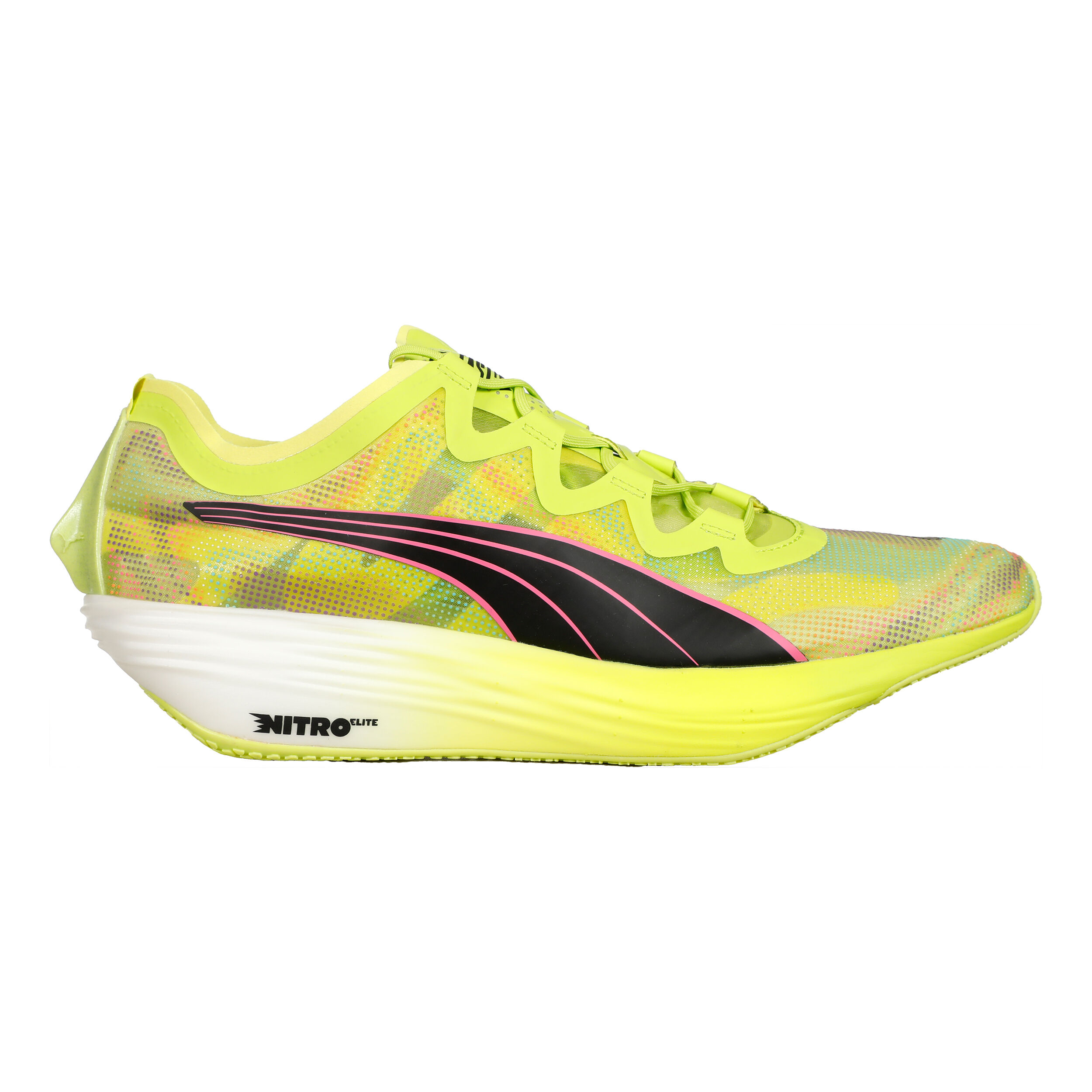 FAST FWD Nitro Elite Psychedelic Rush Competition Running Shoe Women Lime Black