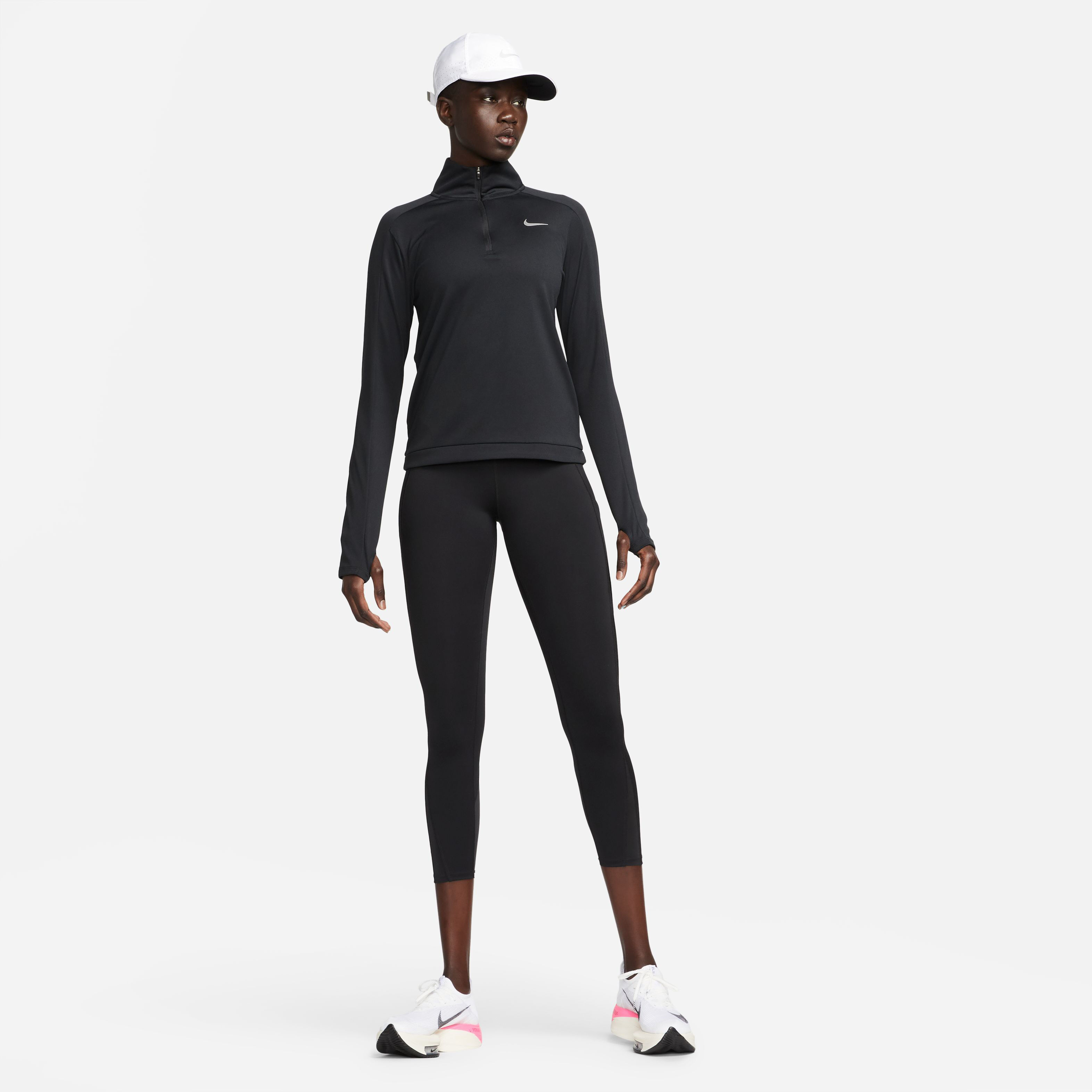 Running pacer 1/4 online zip top women's blue