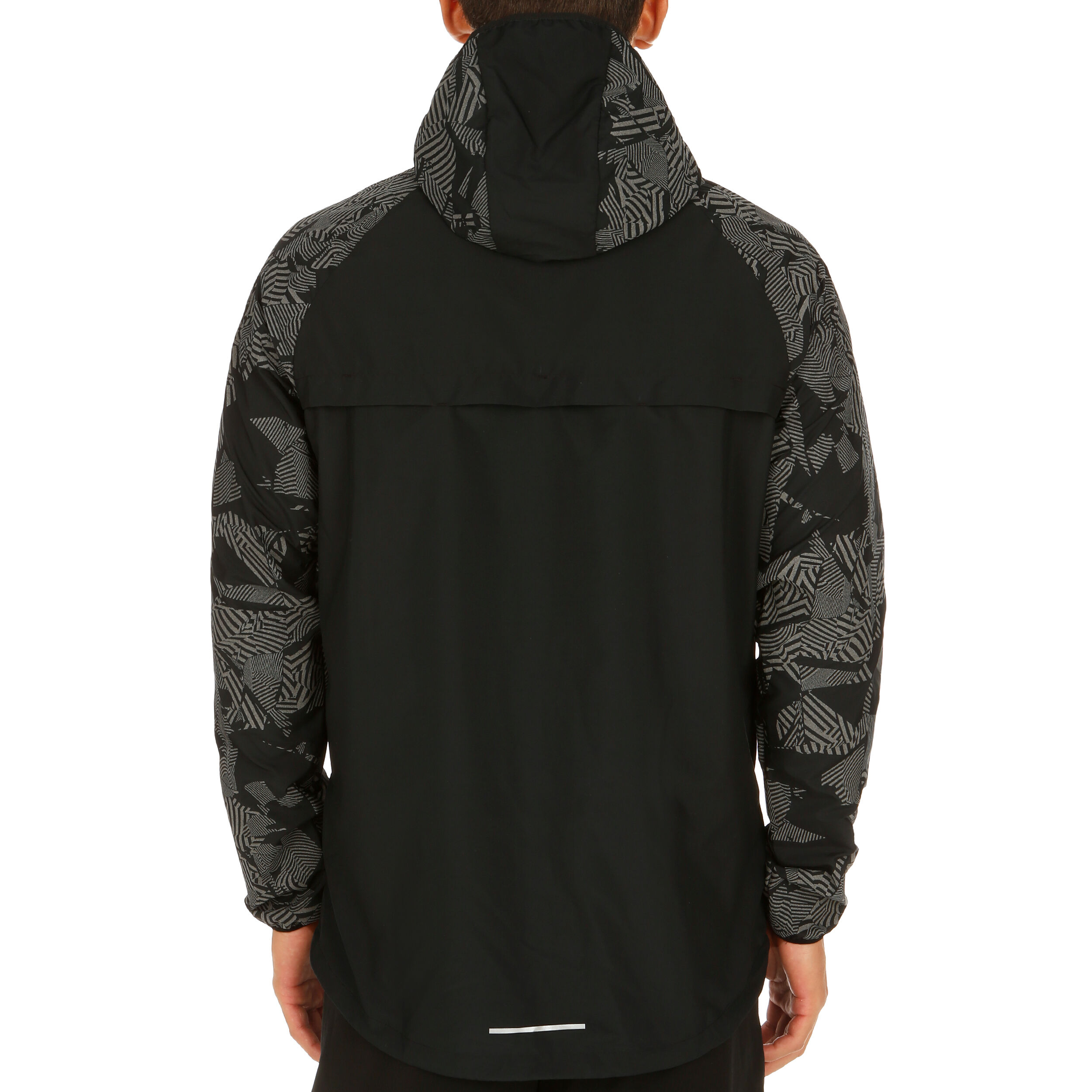 Essential Flash Running Jacket Men Black Dark Grey