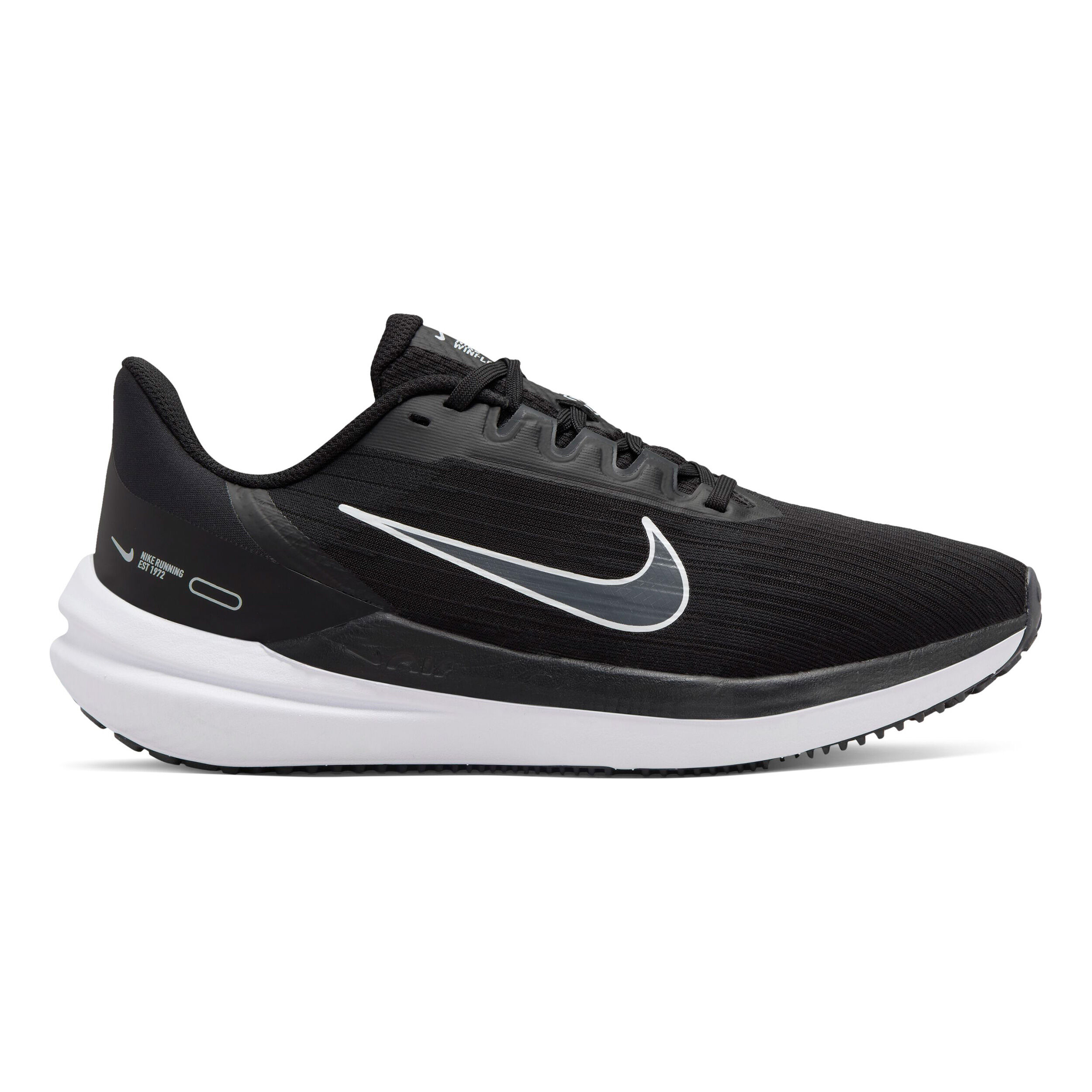 Ladies black nike running shoes shop