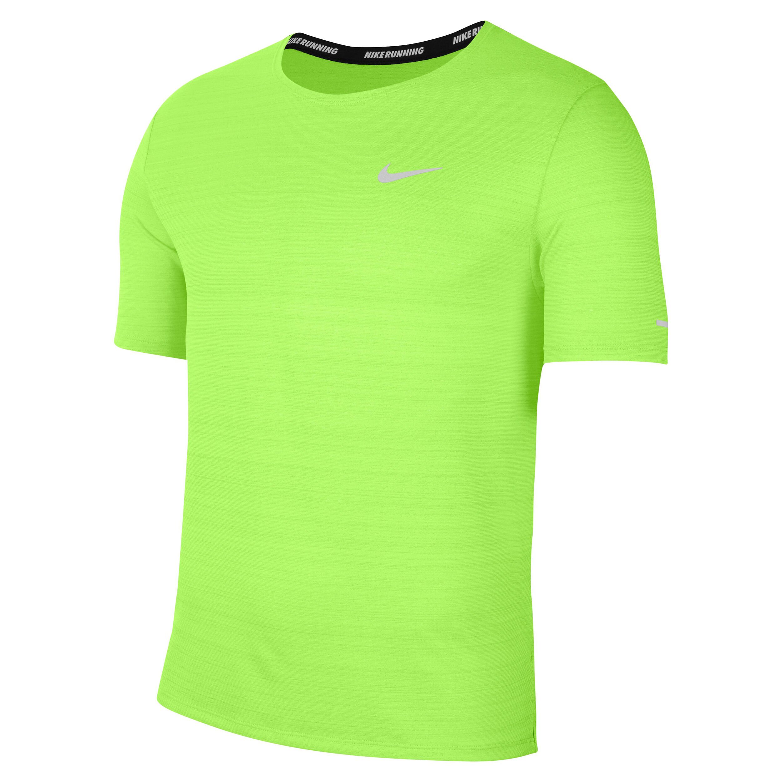 Buy Nike Dri Fit Miler T Shirt Men Neon Green online Running Point UK