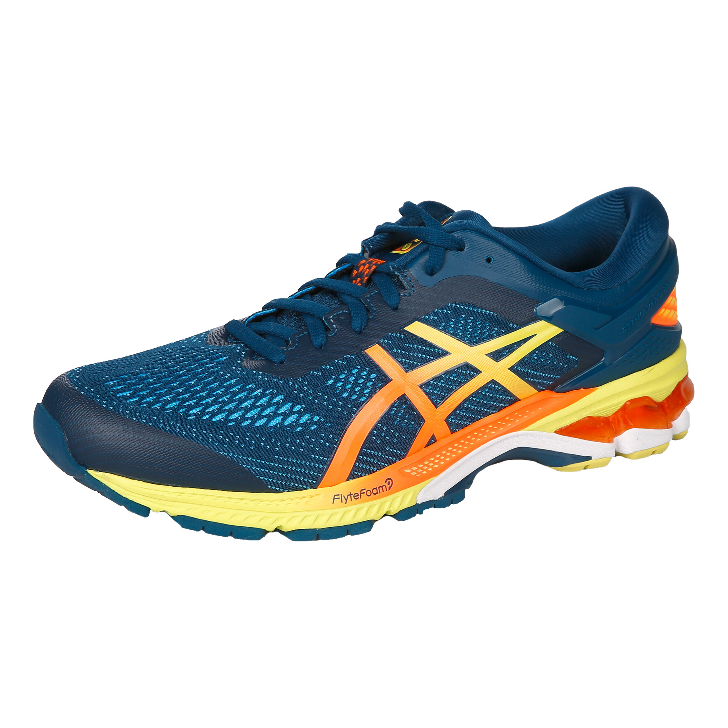 Buy ASICS Gel Kayano 26 Stability Running Shoe Men Petrol Orange online Running Point UK