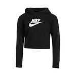 Nike Clothing Nike French Terry Club Cropped Hoody Girls - black, white