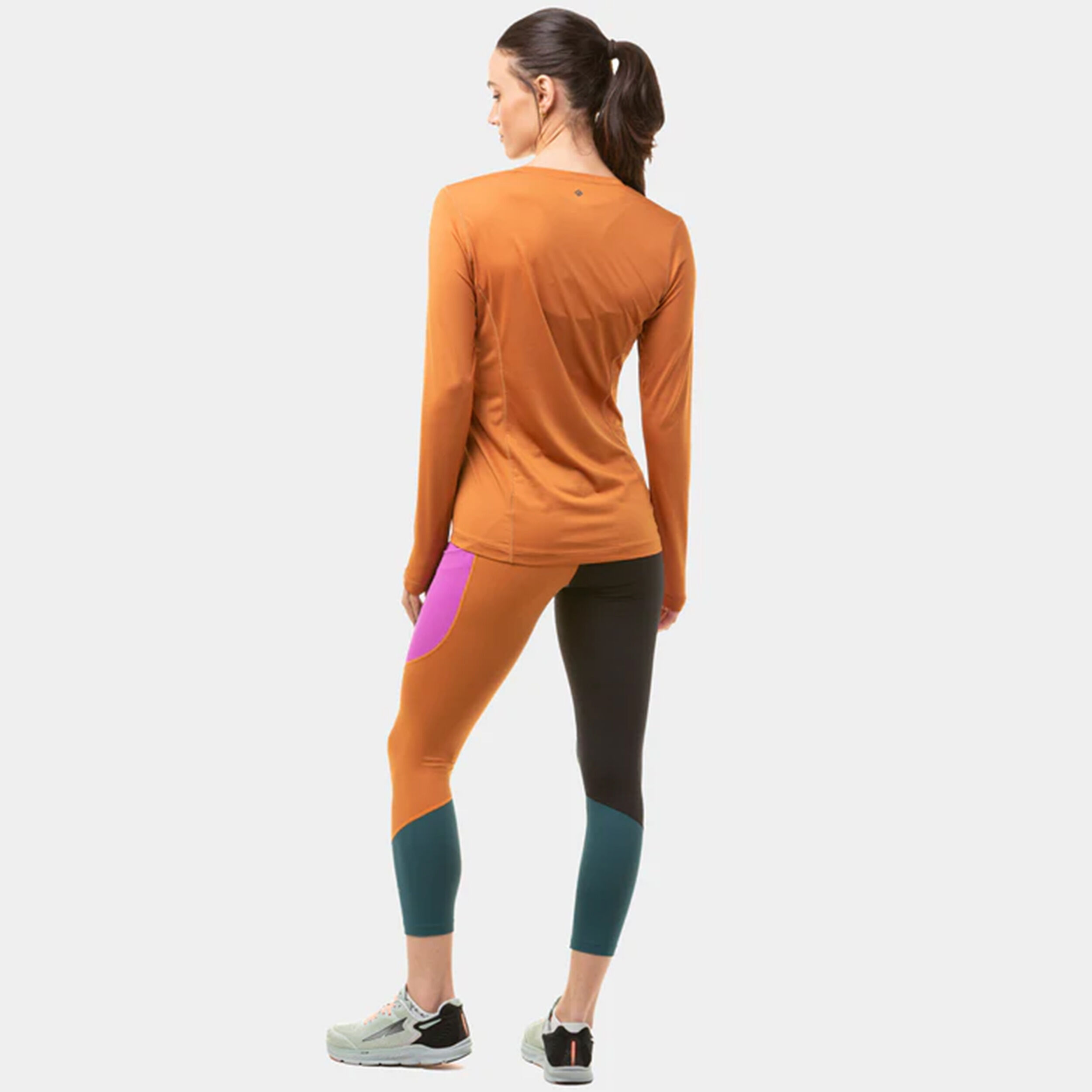 Buy Ronhill Tech Crop Running Tights Women Petrol Multicoloured online Running Point UK
