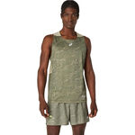 ASICS Clothing ASICS Fujitrail Running Shirt Men-Green,Black