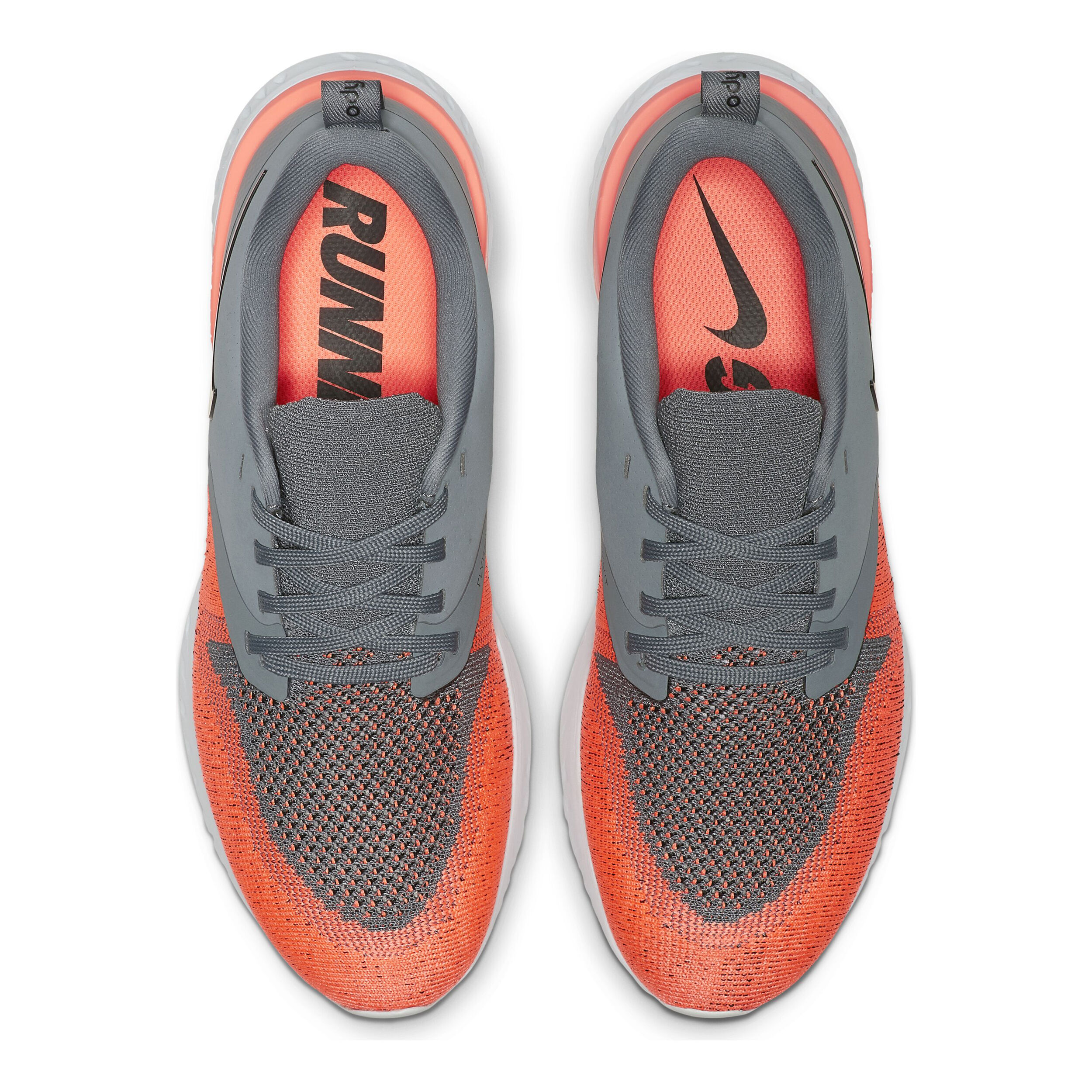 Buy Nike Odyssey React Flyknit 2 Neutral Running Shoe Women Grey Orange online Running Point UK
