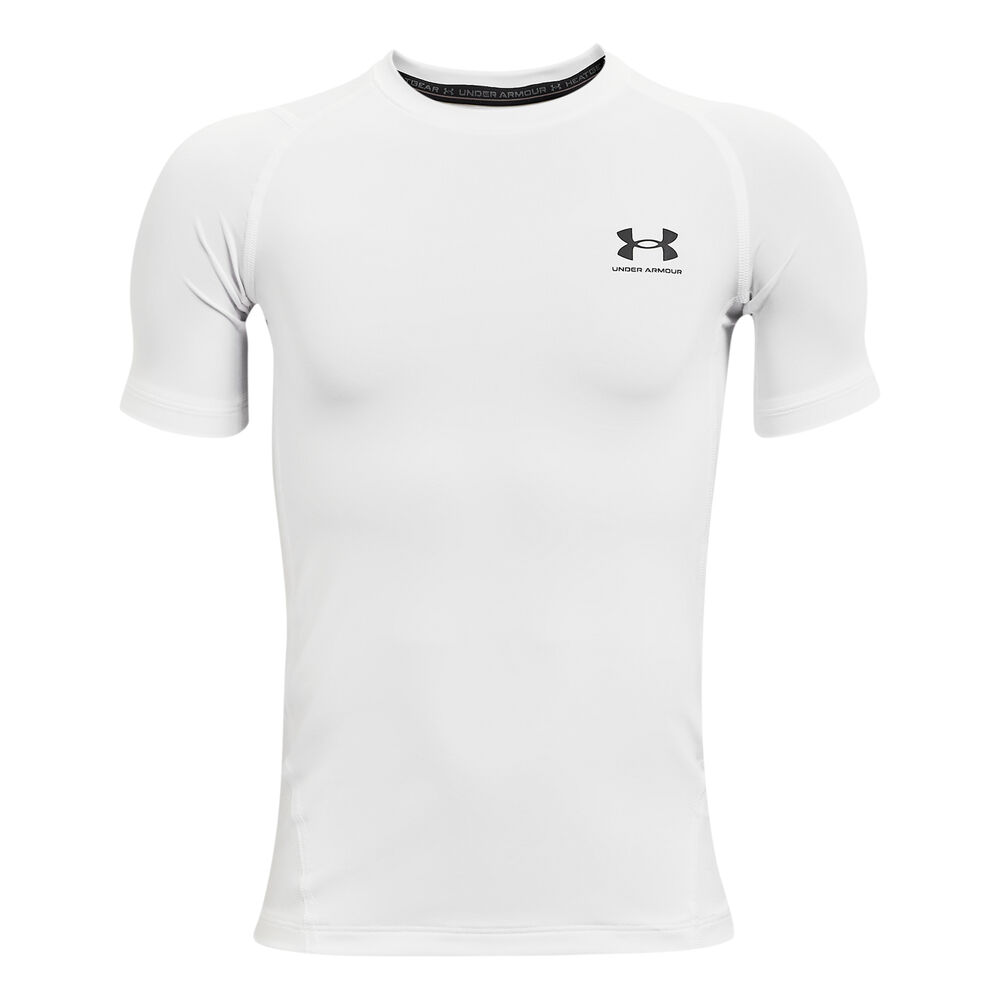 under armour heatgear t-shirt boys - white, size xs