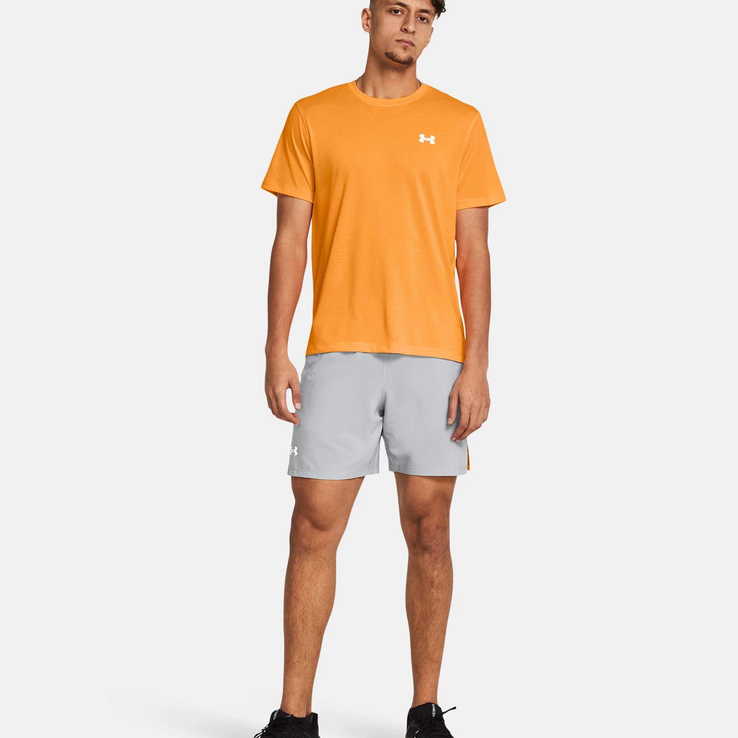 Buy Under Armour Launch 7 Inch Shorts Men Grey Orange online Running Point UK