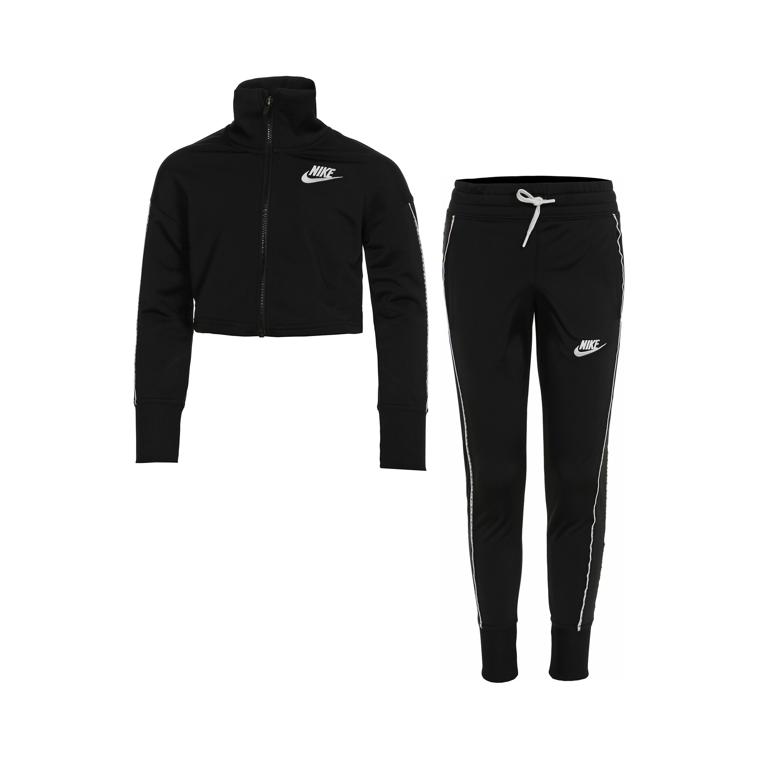 Buy Nike Sportswear HW Tracksuit Girls Black White online