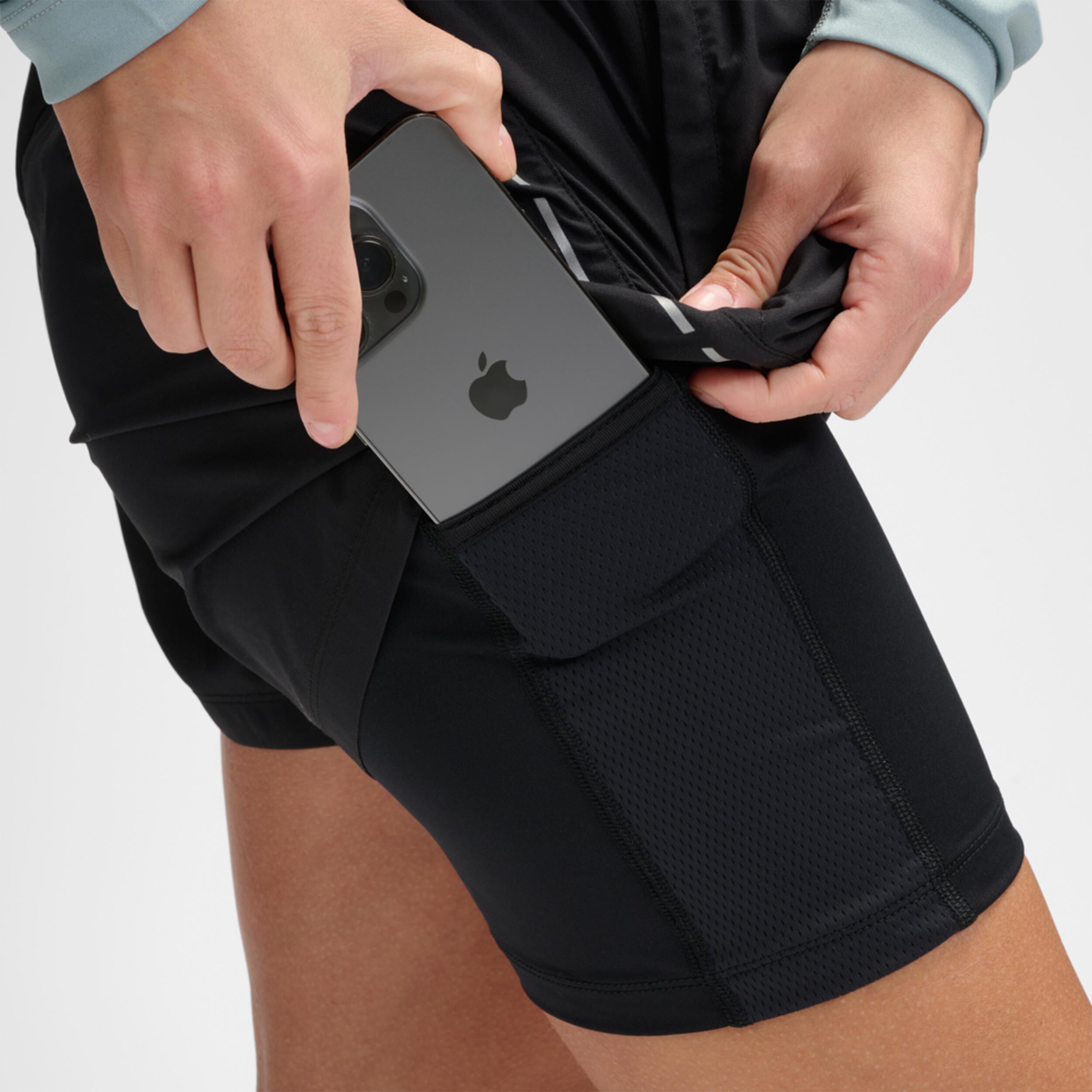 Compression running shorts with phone pocket online
