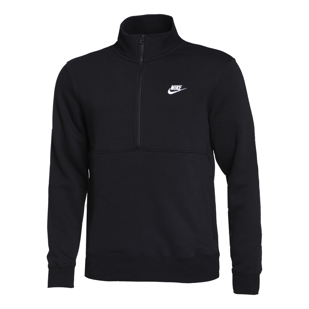 Nike Club Brushed Back Half-Zip Sweatshirt Men - Black, Size S