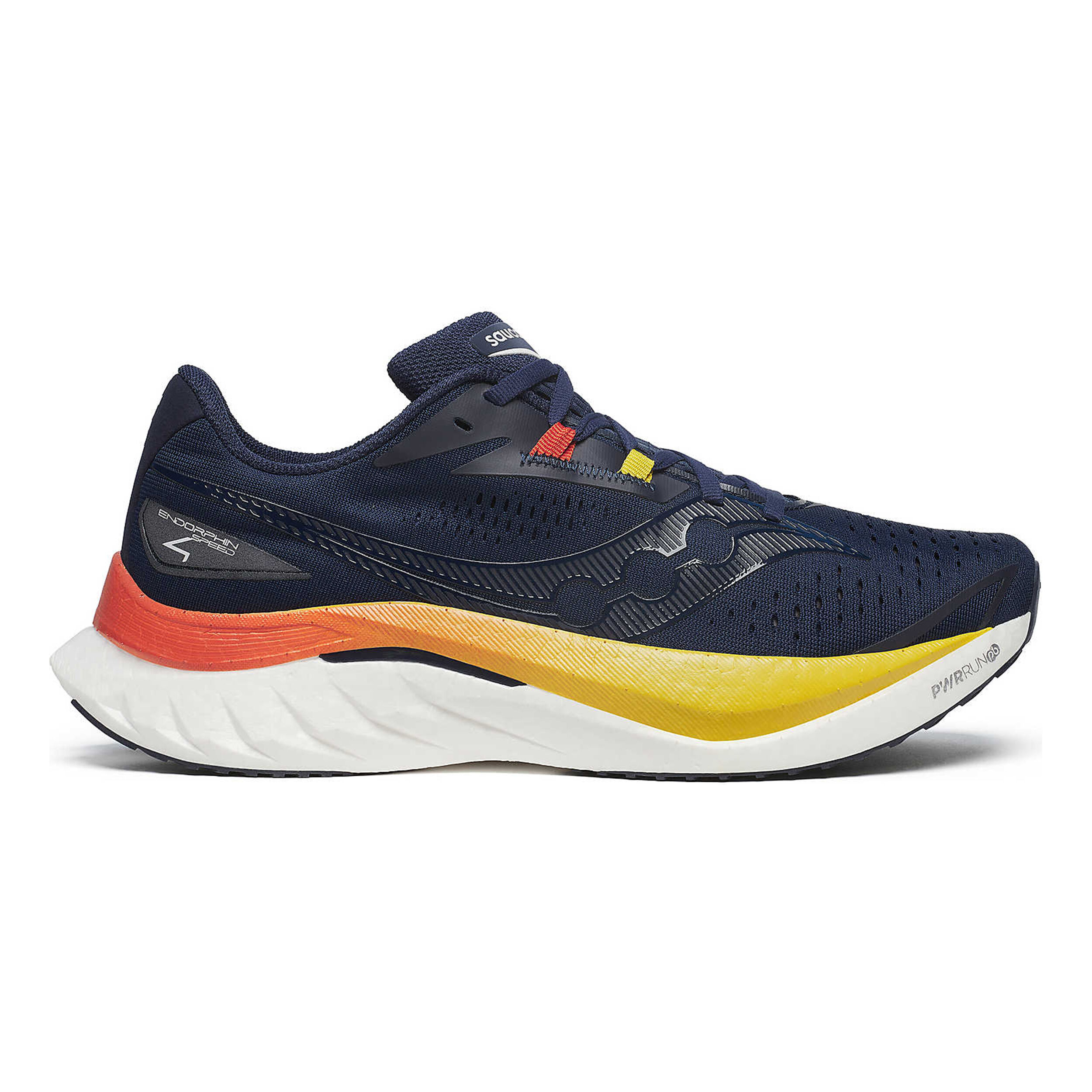 Blue orange running shoes discount