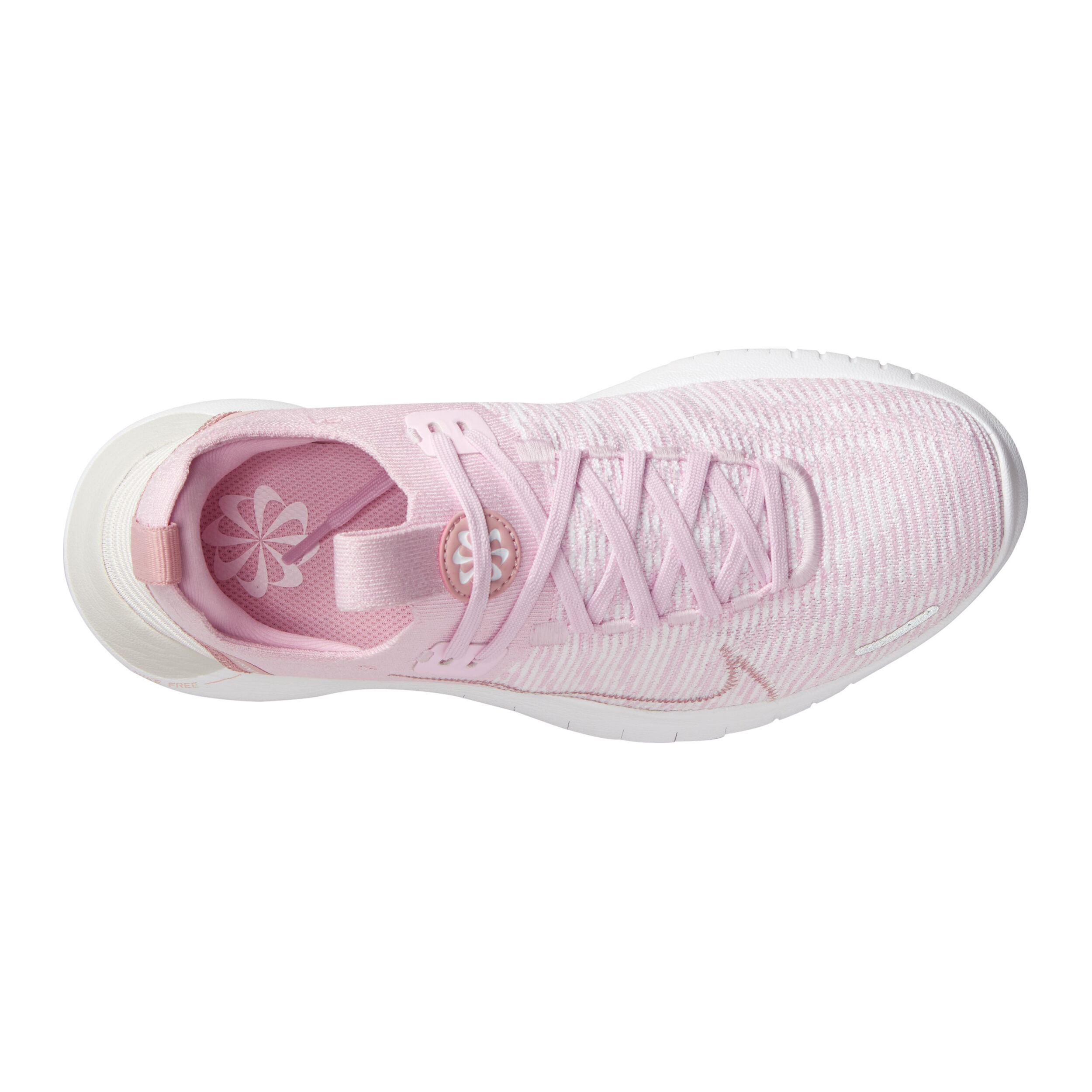Free Run Flyknit Next Nature Neutral Running Shoe Women Pink White