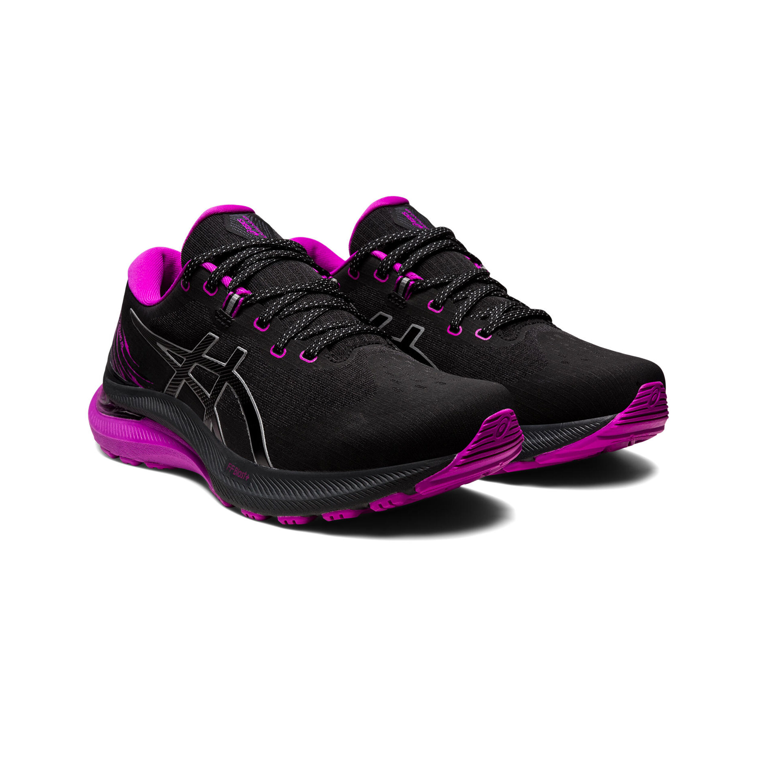 Asics gel kayano hot sale white black purple
