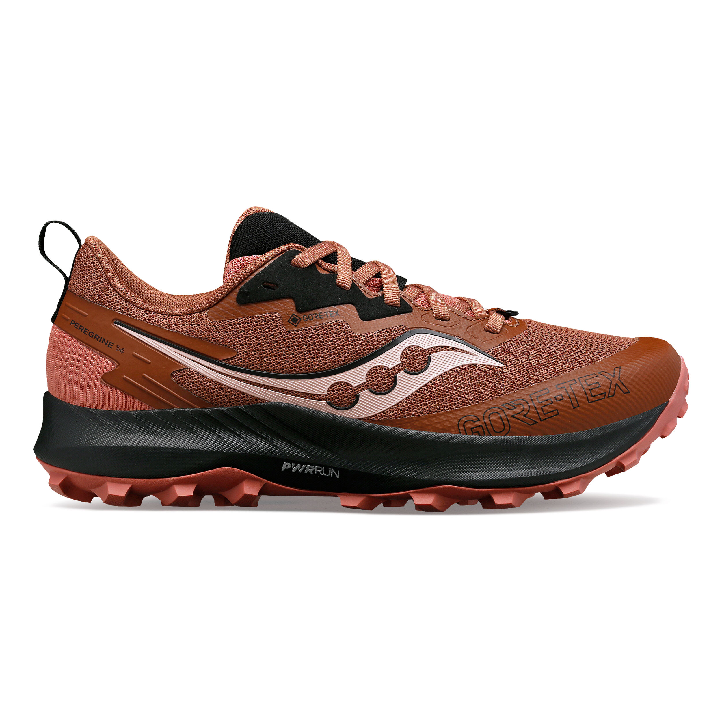 Buy Saucony Peregrine 14 GTX Trail Running Shoe Women Dark Red Black online Running Point UK