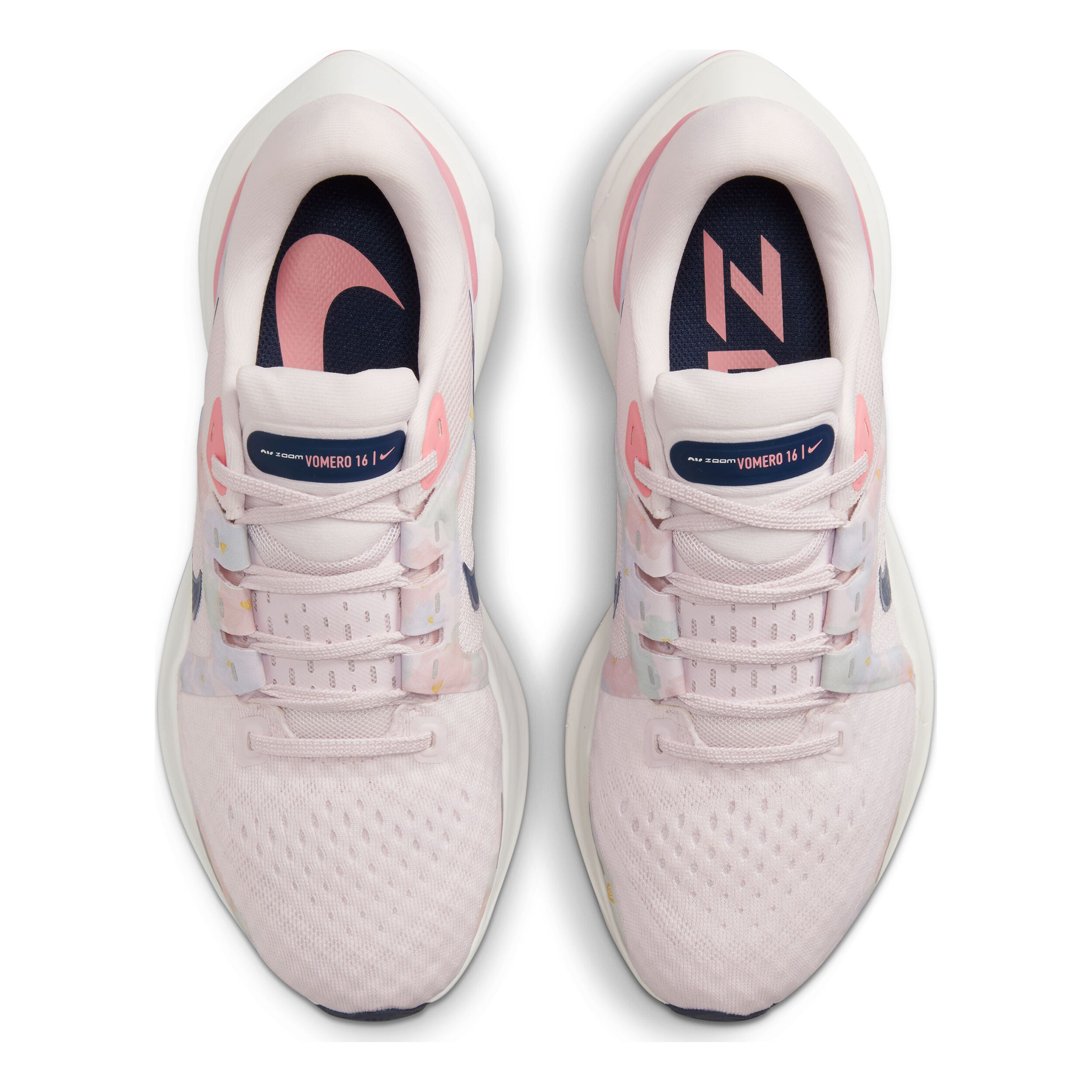 Nike women's air zoom vomero mesh lace-up running shoes shop