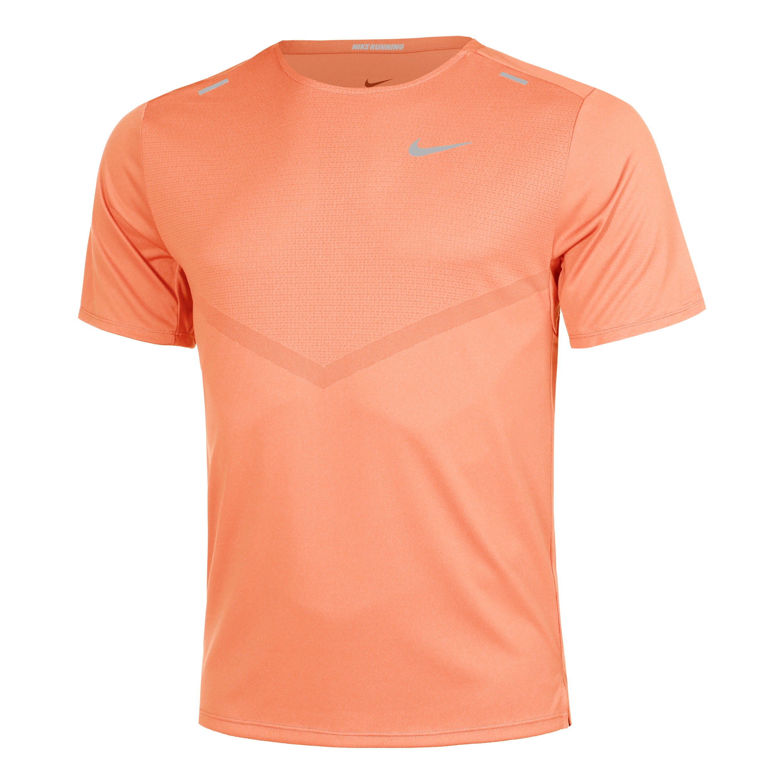 Orange nike running top new arrivals
