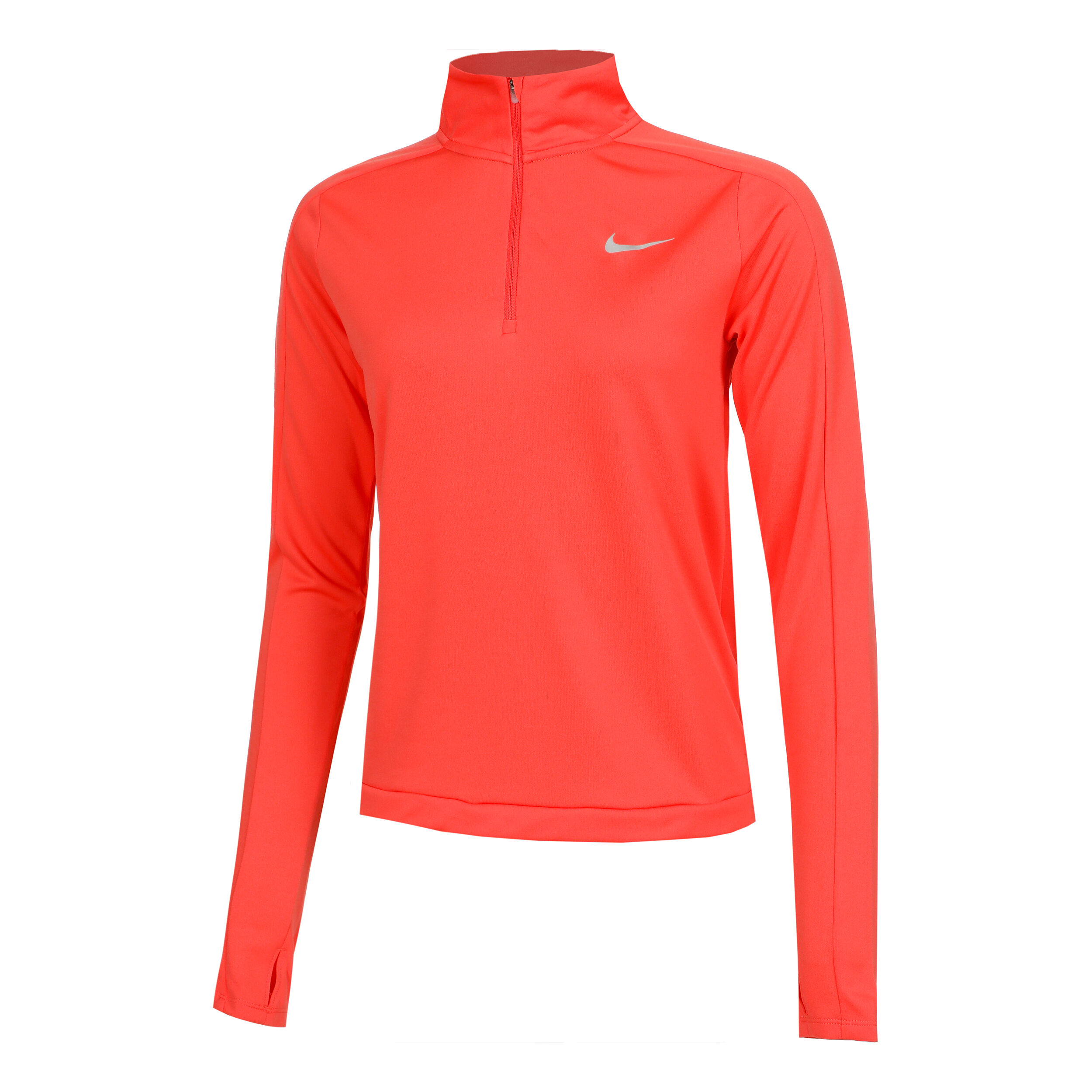 Dri Fit Pacer 1 4 Zip Running Top Women Coral