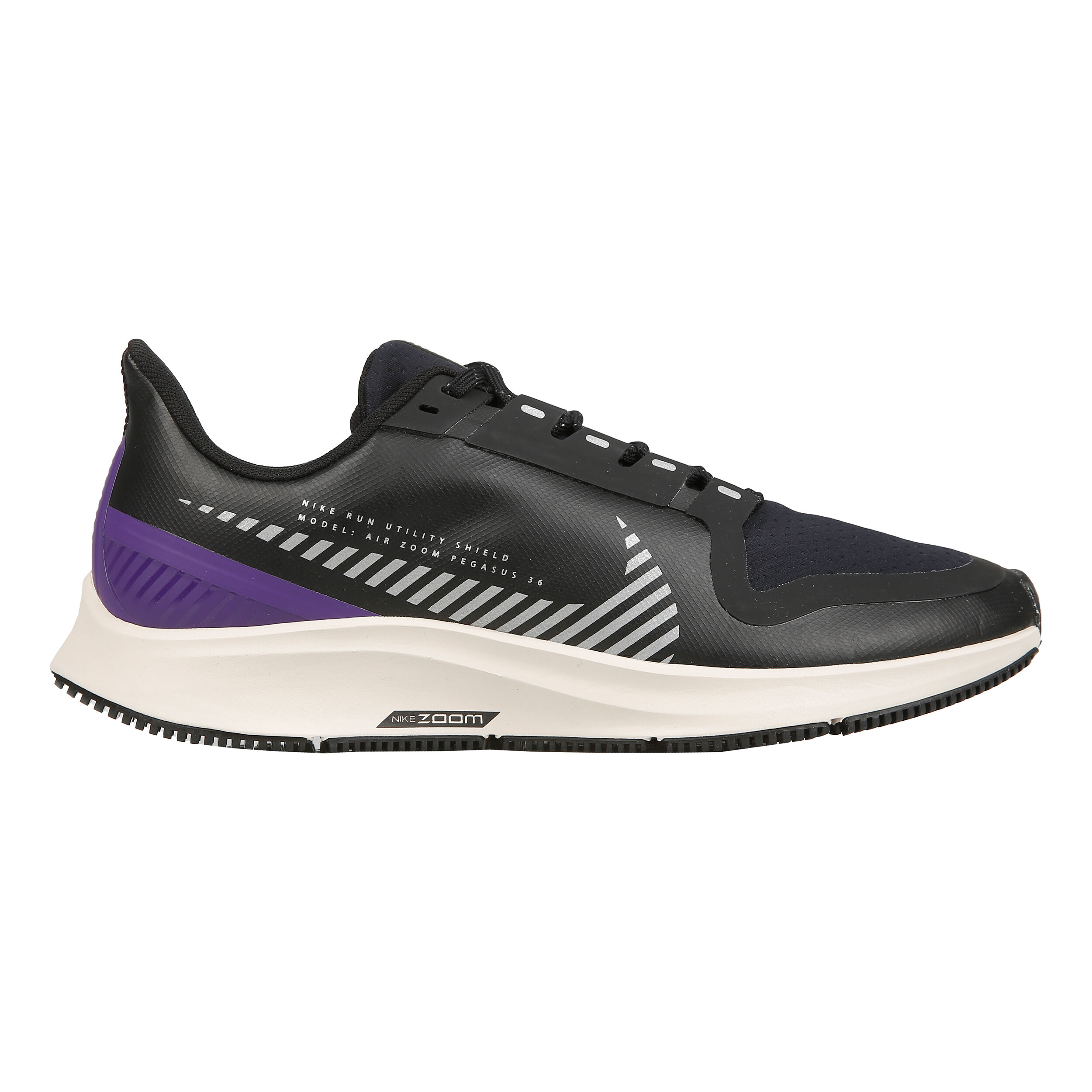 Air Zoom Pegasus 36 Shield Neutral Running Shoe Women Black Silver