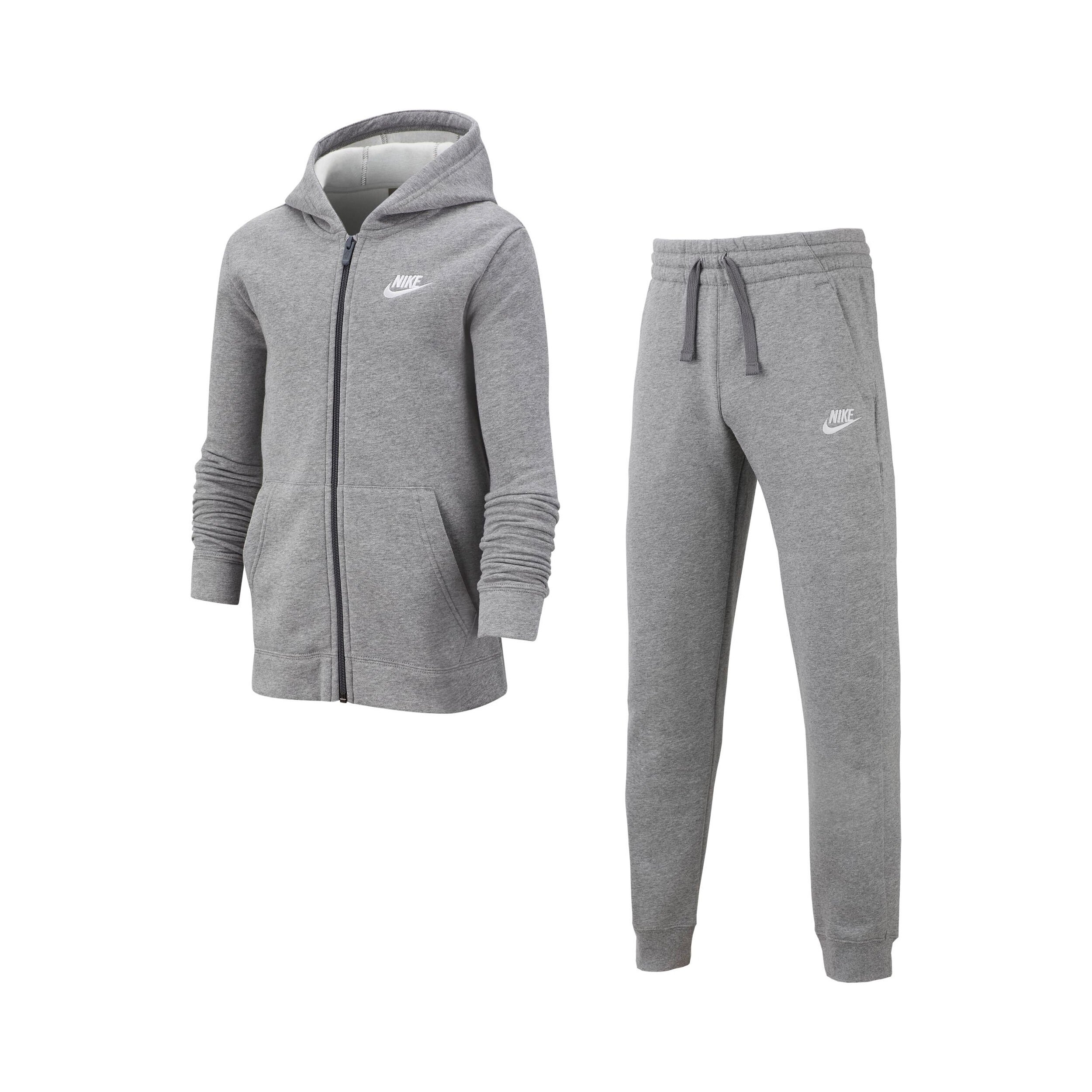 Ladies grey 2025 nike tracksuit