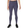 Road Winter High Waist Running Tights Women-Blue Grey