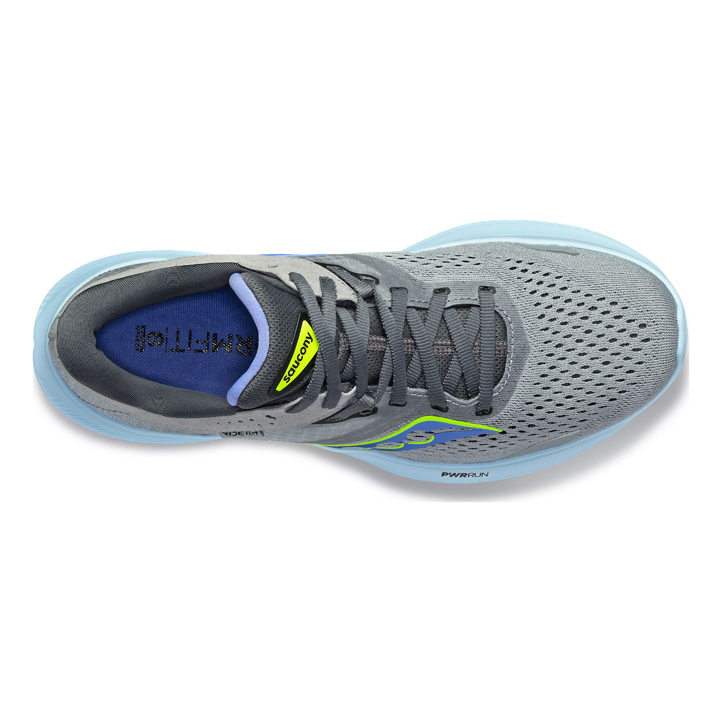 Saucony ride on sale grey
