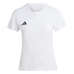 adidas Clothing adidas Adizero Essential Running Shirt Women-White