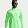 Stride Half-Zip Longsleeve Running shirt Men-light green, silver