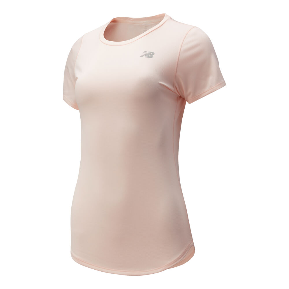 New Balance Accelerate V2 T-Shirt Women - Ecru, Silver, Size M