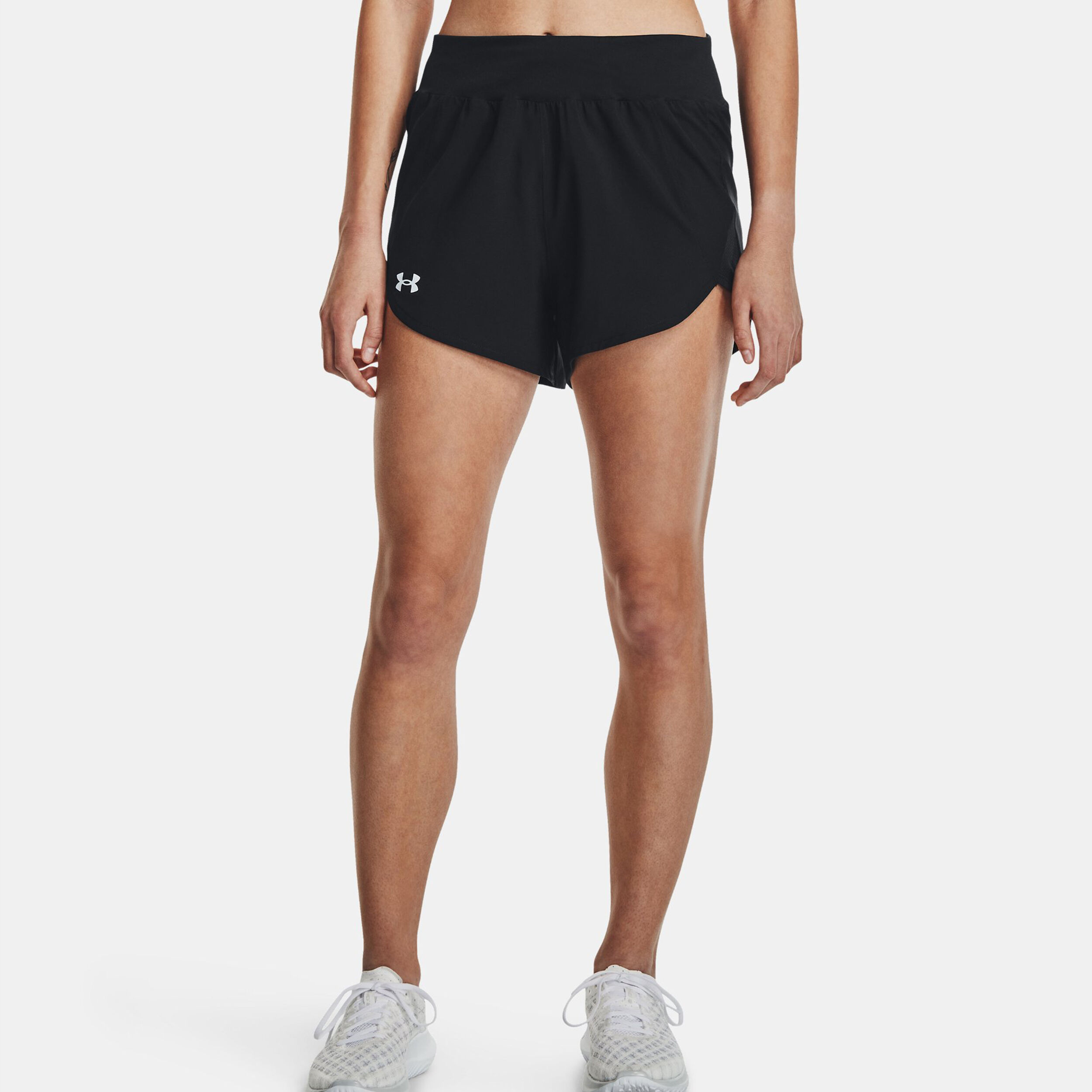 Black under top armour shorts womens
