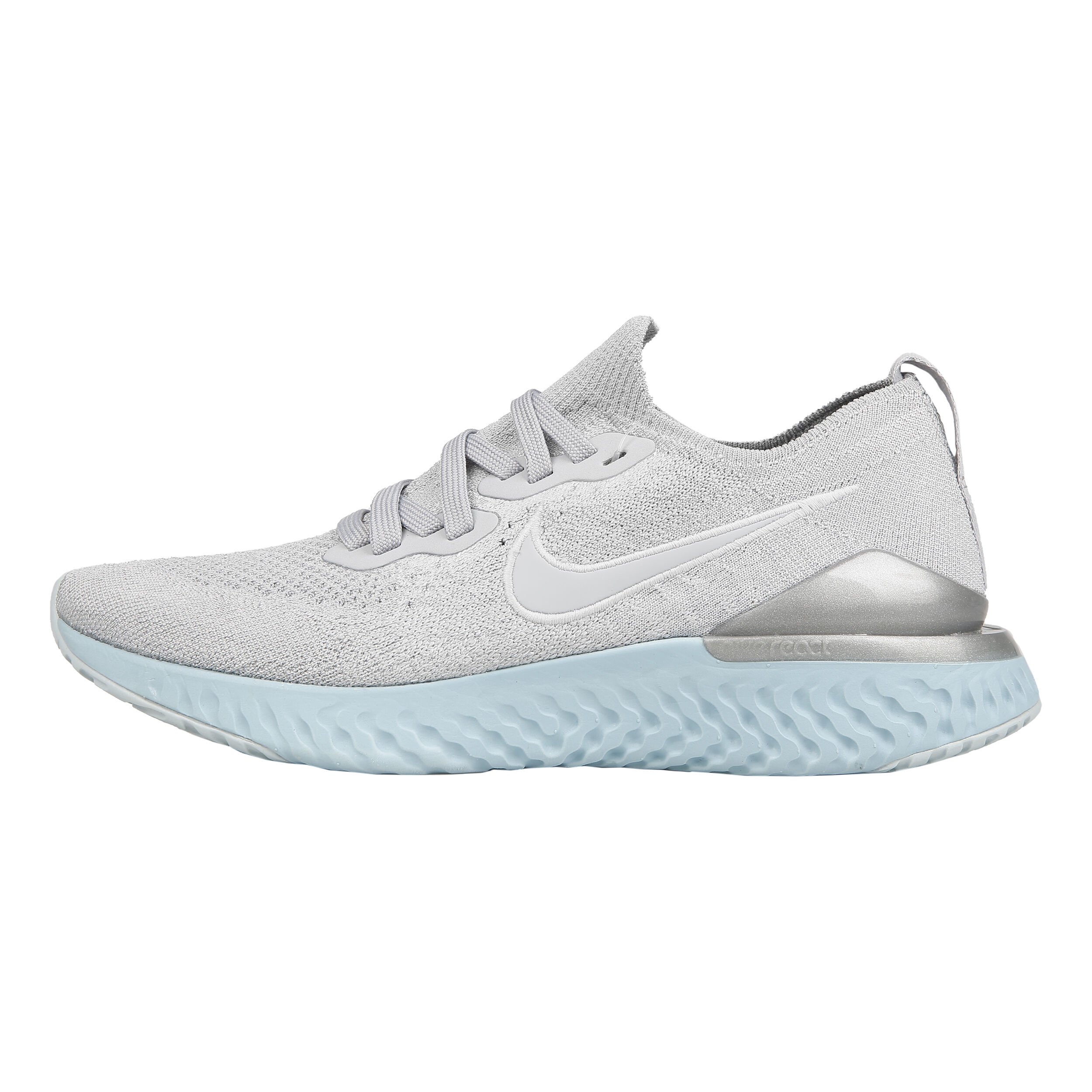 Buy Nike Epic React Flyknit 2 Neutral Running Shoe Women Lightgrey Light Blue online Running Point UK