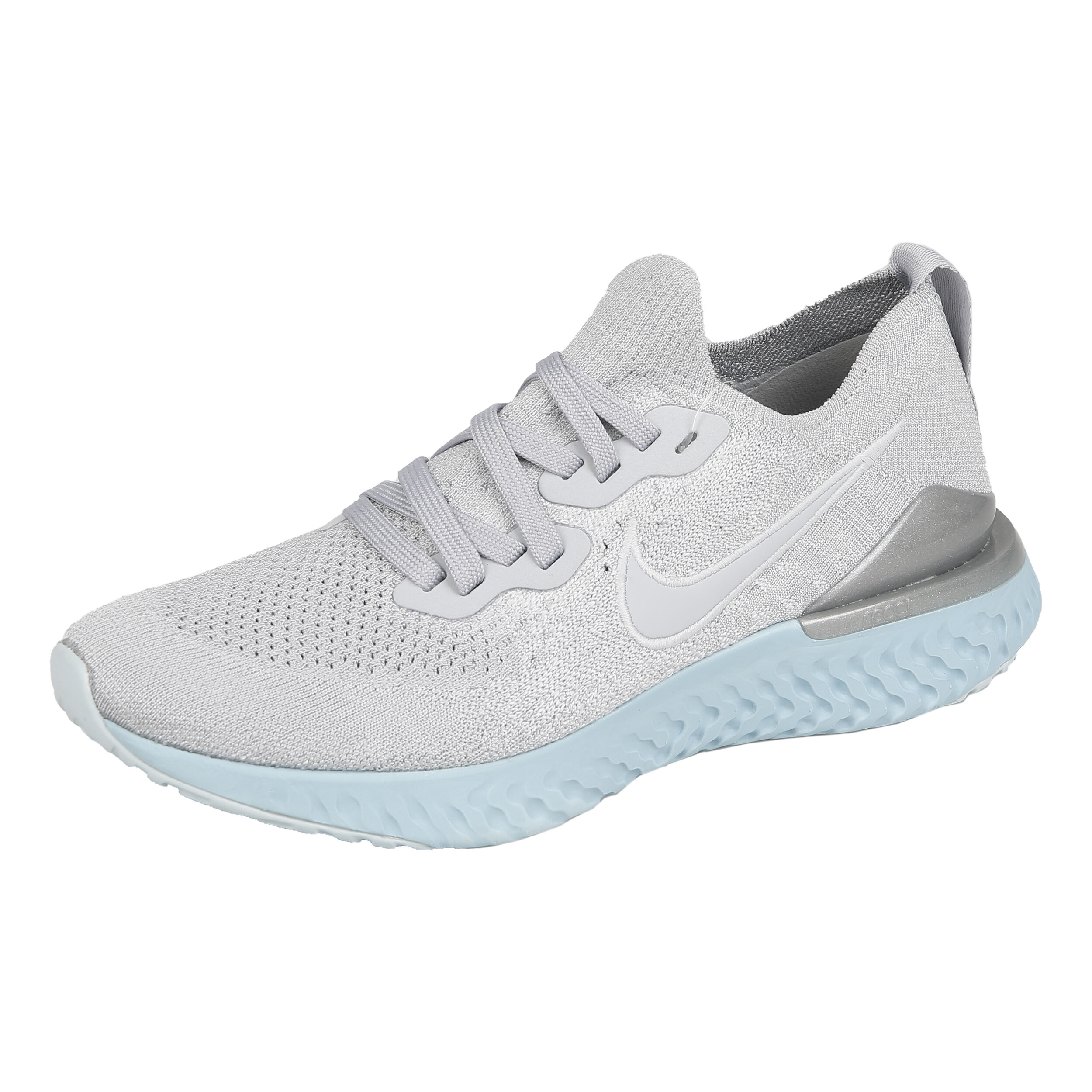 Epic React Flyknit 2 Neutral Running Shoe Women Lightgrey Light Blue