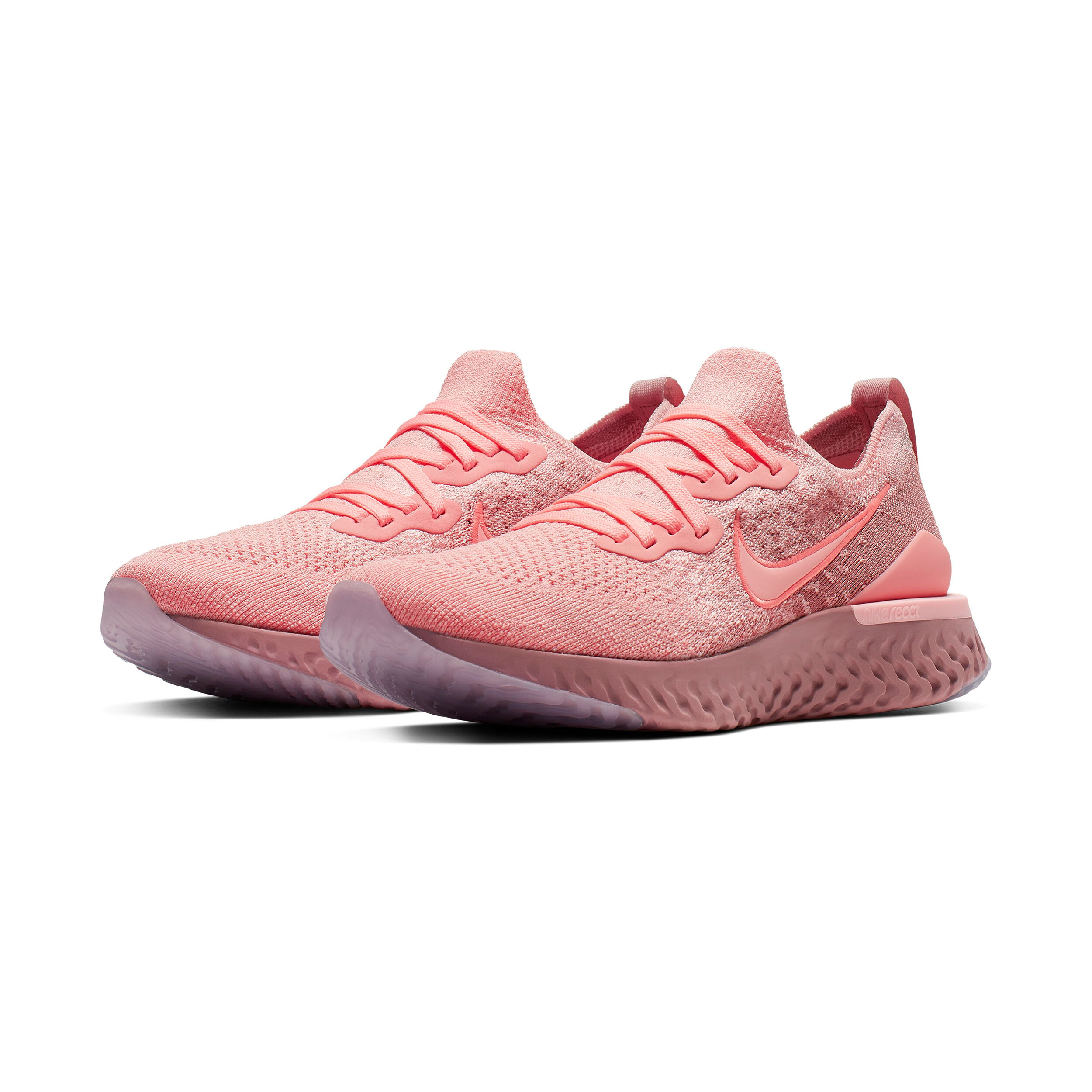 Buy Nike Epic React Flyknit 2 Neutral Running Shoe Women Coral Pink online Running Point UK