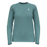 Essential Seamless Crew Neck Long Sleeve Women-Turquoise