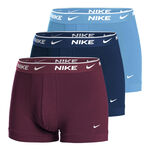 Nike Clothing Nike Everyday Stretch Trunk Boxer shorts 3 Pack Men - light blue, dark red