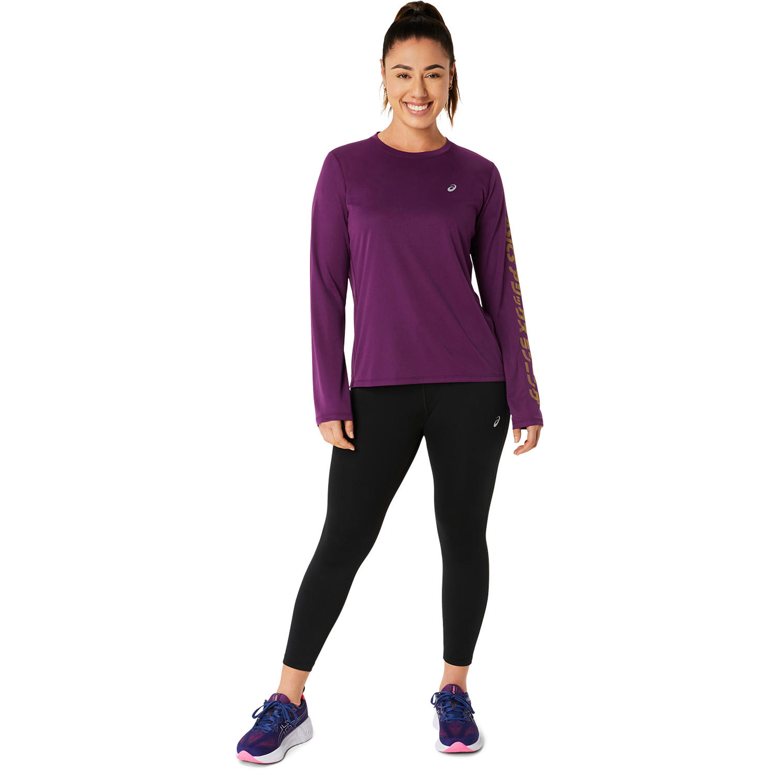 Asics womens cheap running tops uk