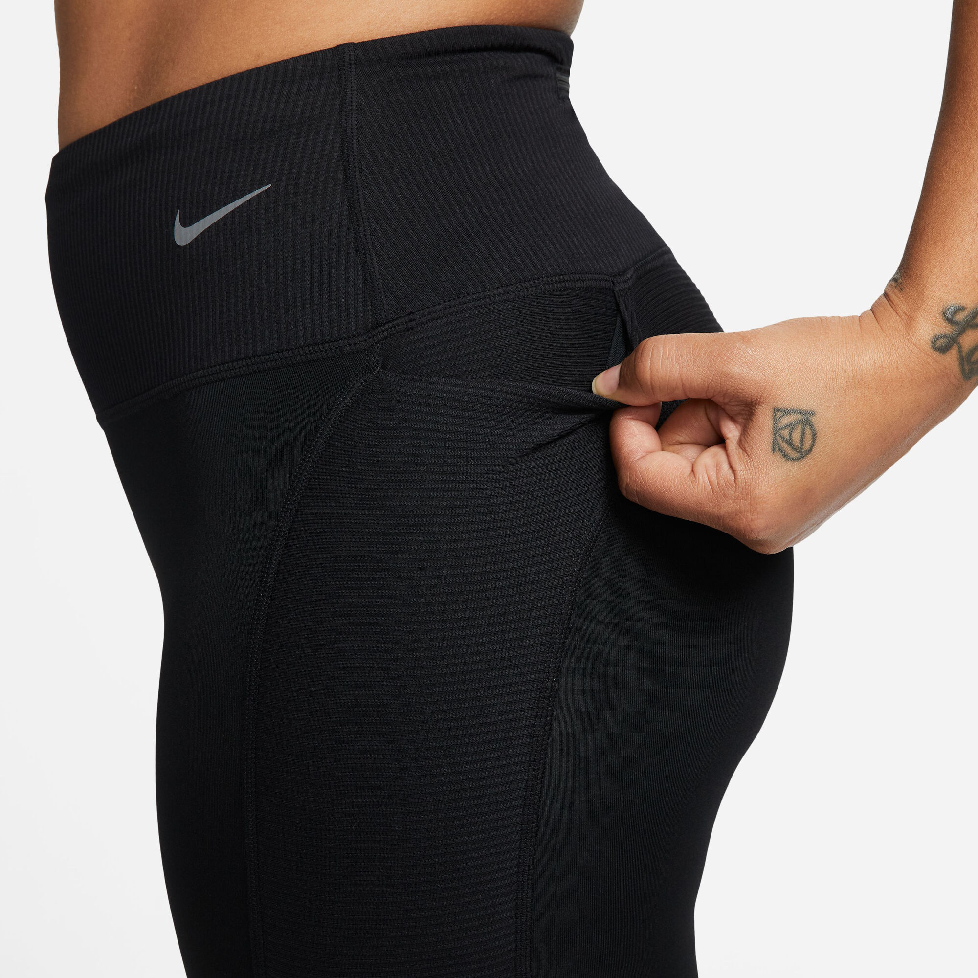 Buy Nike Dri-Fit Fast Mid-Rise 7/8 Novelty Tight Women Black, Grey
