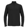 Essential 1/2 Zip Long Sleeve Men-Black